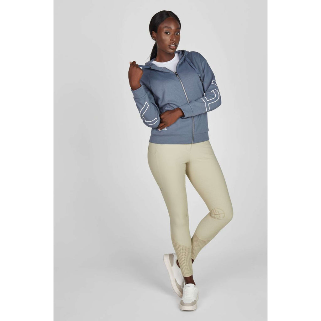 Pikeur Felpa con cappuccio e zip Athleisure SS26 Ash Blue