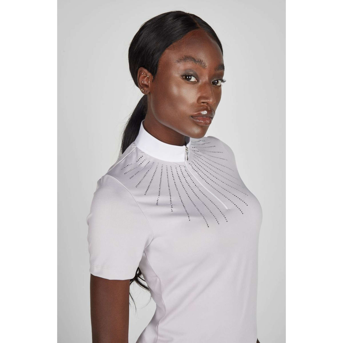 Pikeur Maglietta da Competizione Strass SS26 Soft Lilac