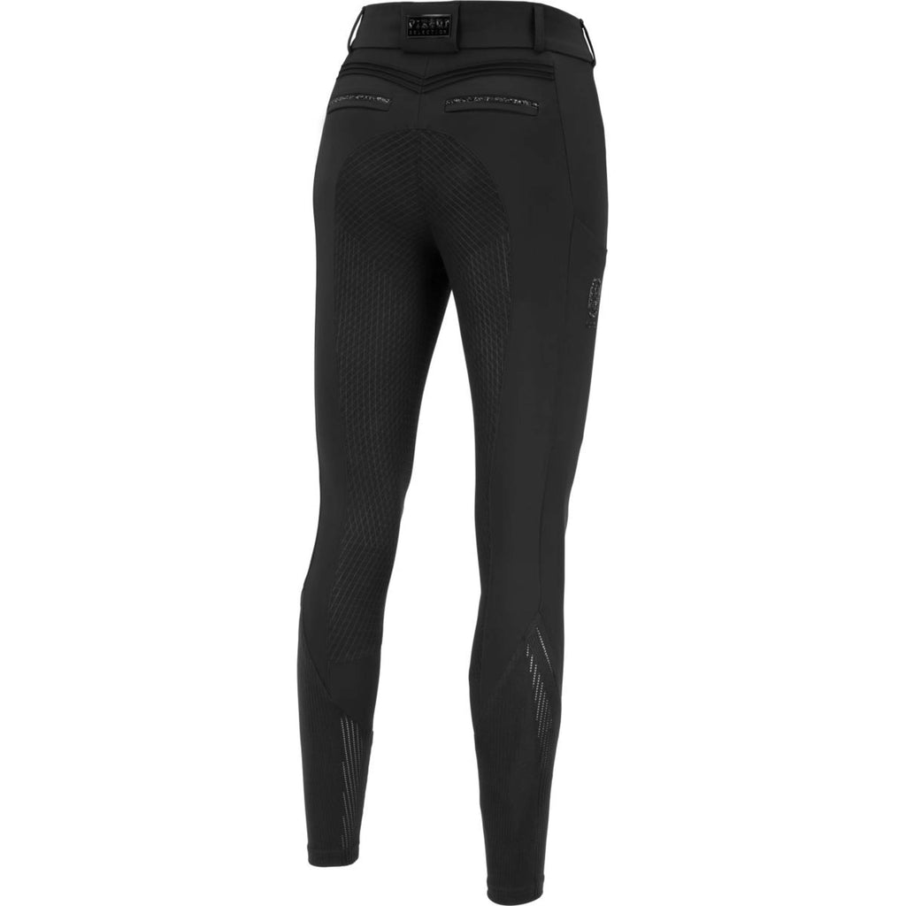 Pikeur Pantaloni da Equitazione Ceelina GridTexLeather Highwaist Full Grip Nero
