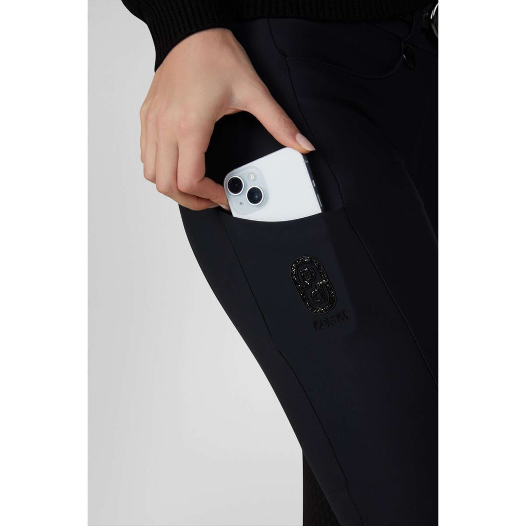 Pikeur Pantaloni da Equitazione Ceelina GridTexLeather Highwaist Full Grip Nero