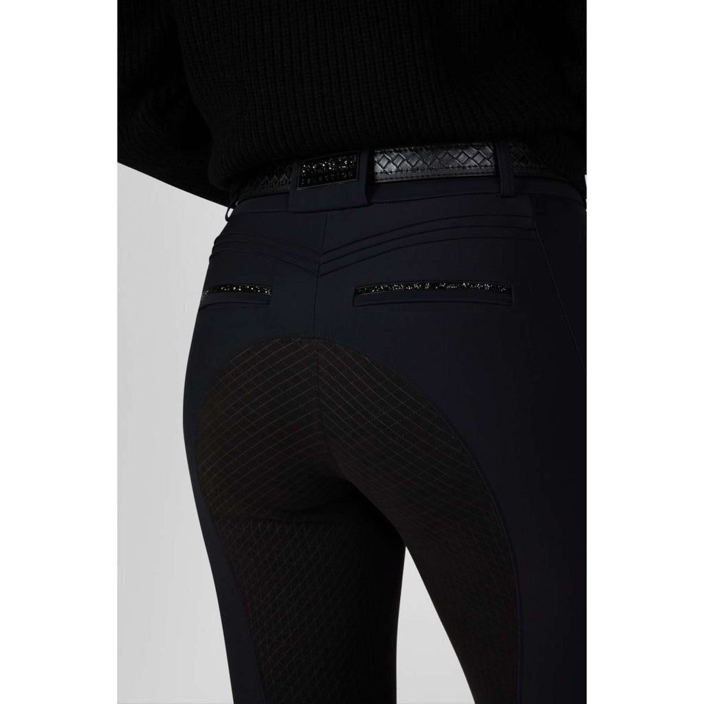 Pikeur Pantaloni da Equitazione Ceelina GridTexLeather Highwaist Full Grip Nero