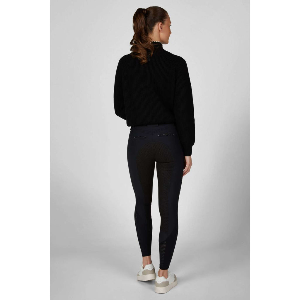 Pikeur Pantaloni da Equitazione Ceelina GridTexLeather Highwaist Full Grip Nero