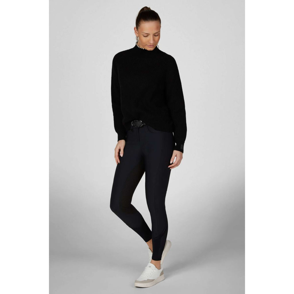 Pikeur Pantaloni da Equitazione Ceelina GridTexLeather Highwaist Full Grip Nero
