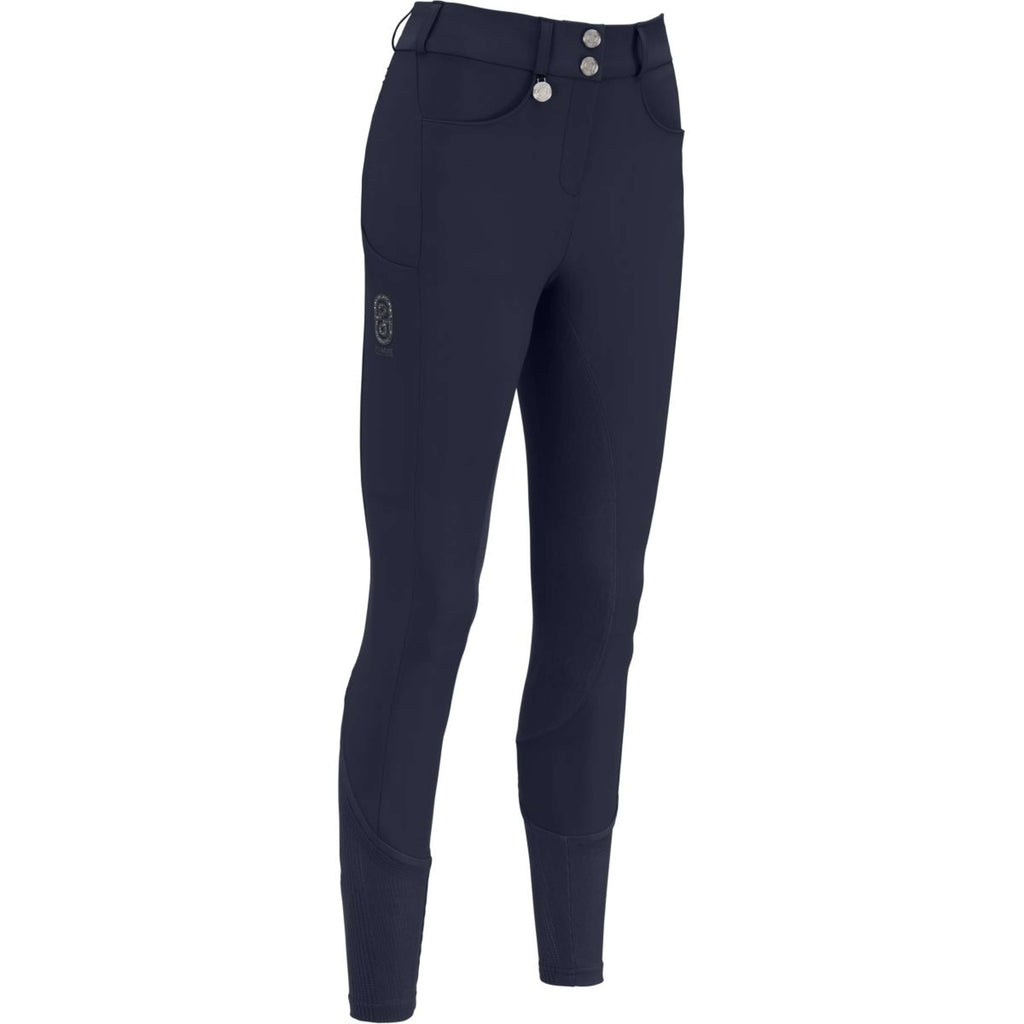 Pikeur Pantaloni da Equitazione Ceelina GridTexLeather Highwaist Full Grip Nightblue