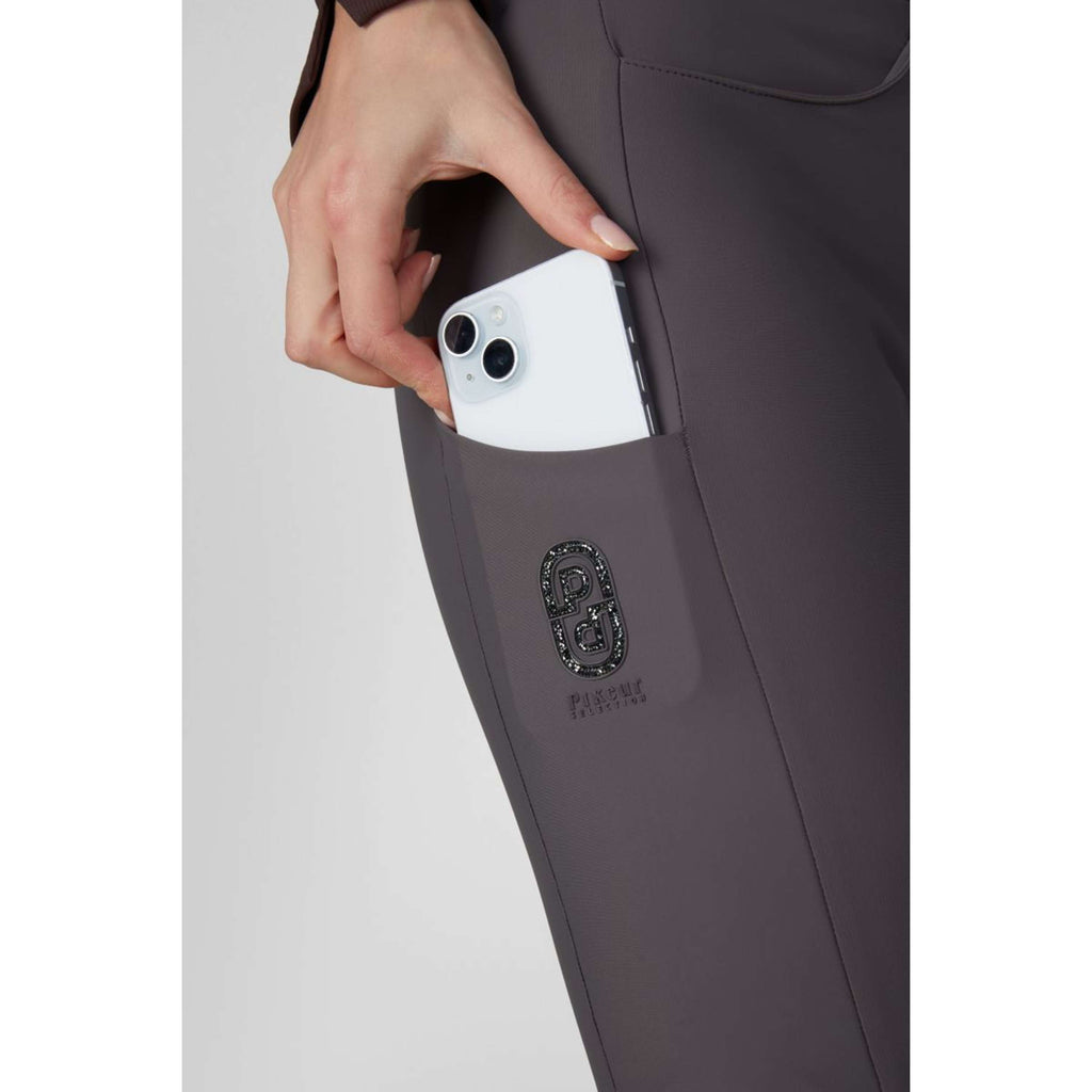 Pikeur Pantaloni da Equitazione Ceelina GridTexLeather Highwaist Full Grip Basalt Grey