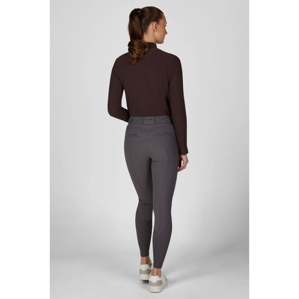 Pikeur Pantaloni da Equitazione Ceelina GridTexLeather Highwaist Full Grip Basalt Grey