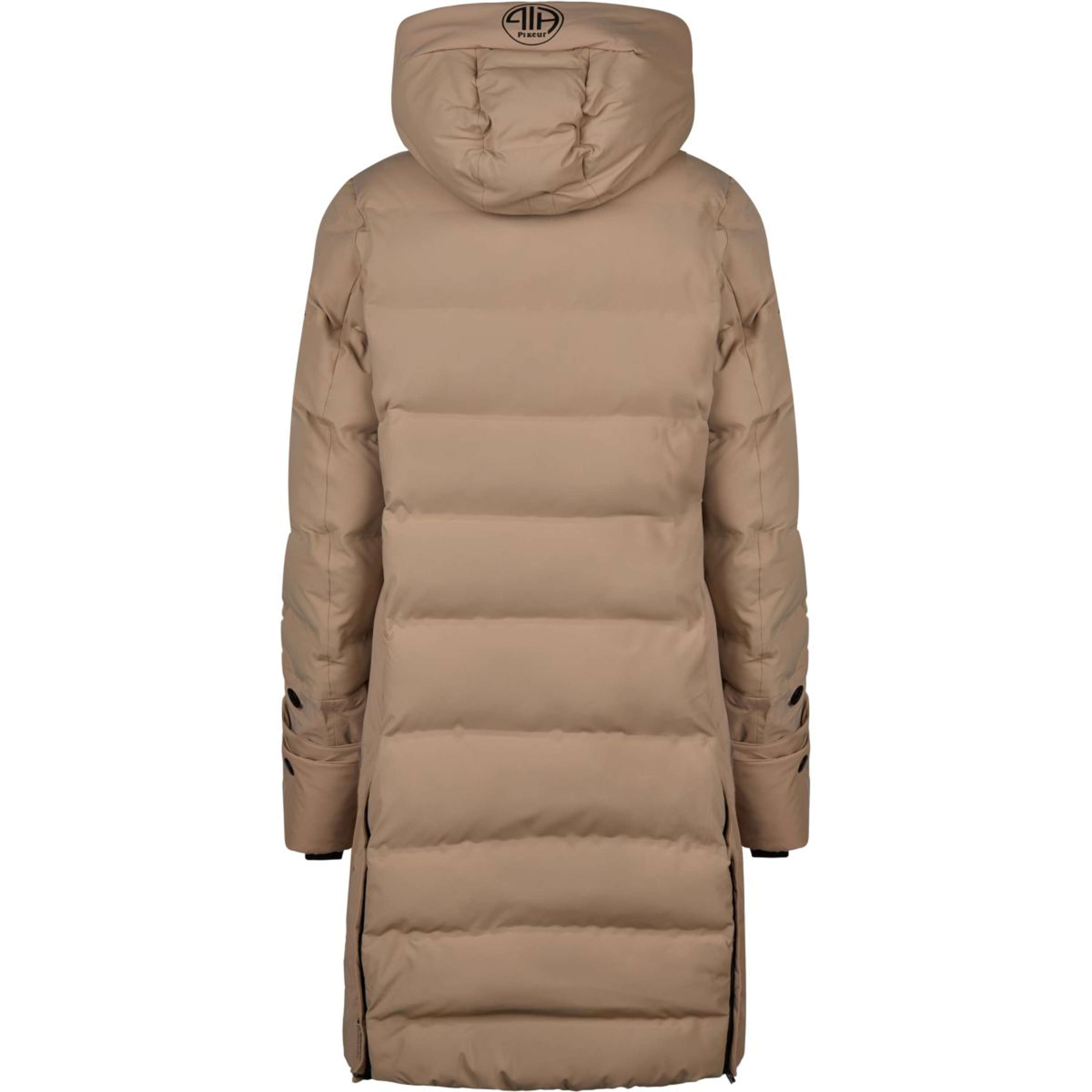Pikeur Cappotto Lungo Quilted Raincoat Athleisure AW26 Mocha Cream