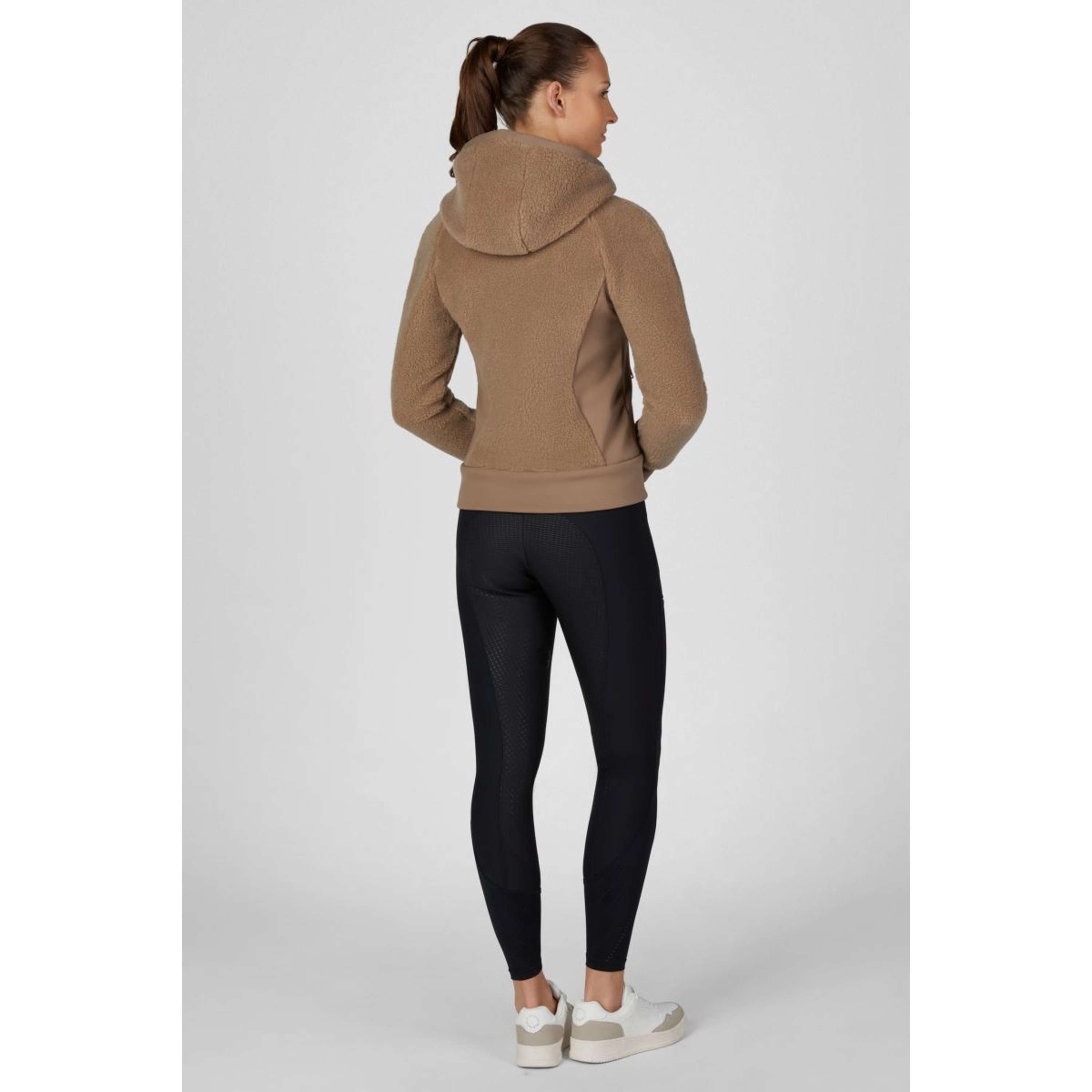 Pikeur Felpa con cappuccio e zip Teddyfleece Athleisure AW26 Toffee Beige
