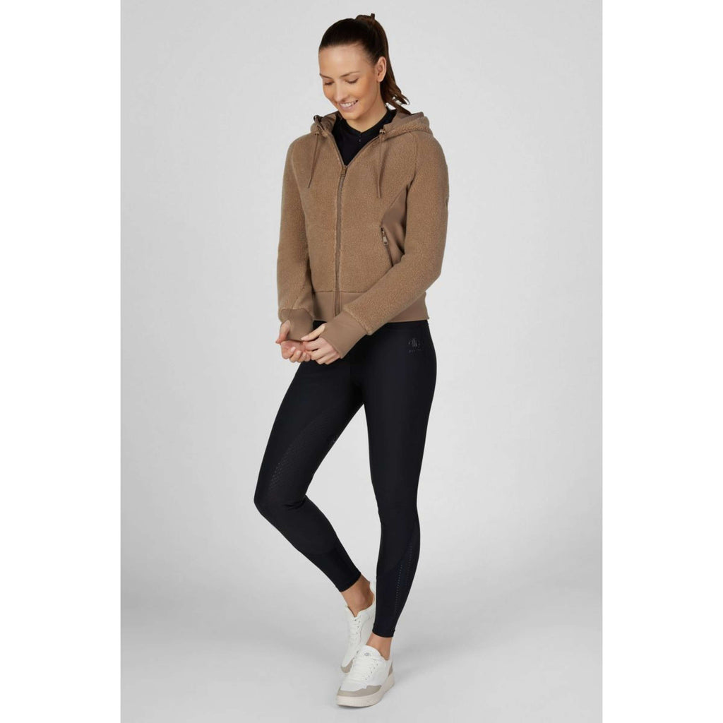 Pikeur Felpa con cappuccio e zip Teddyfleece Athleisure AW26 Toffee Beige