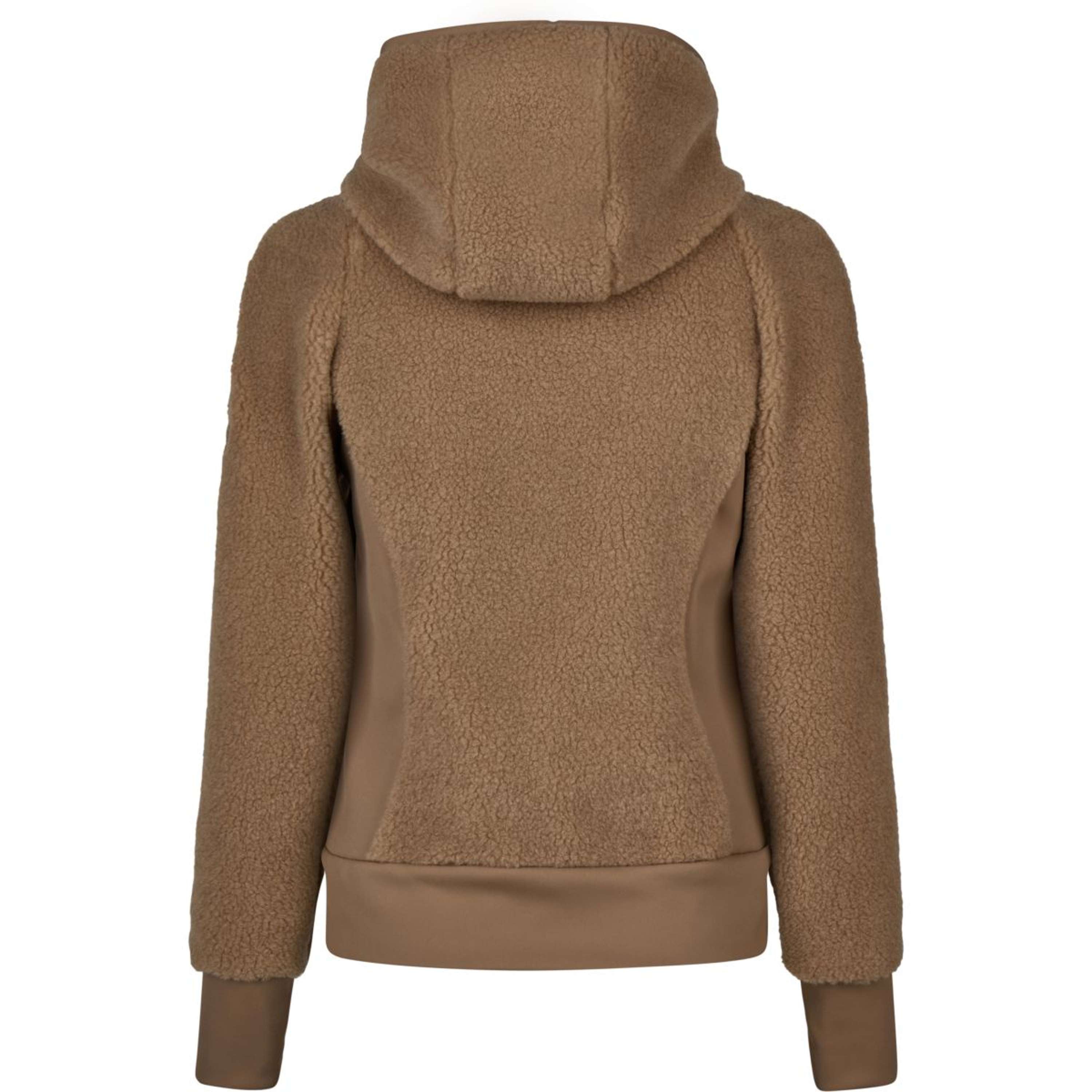 Pikeur Felpa con cappuccio e zip Teddyfleece Athleisure AW26 Toffee Beige