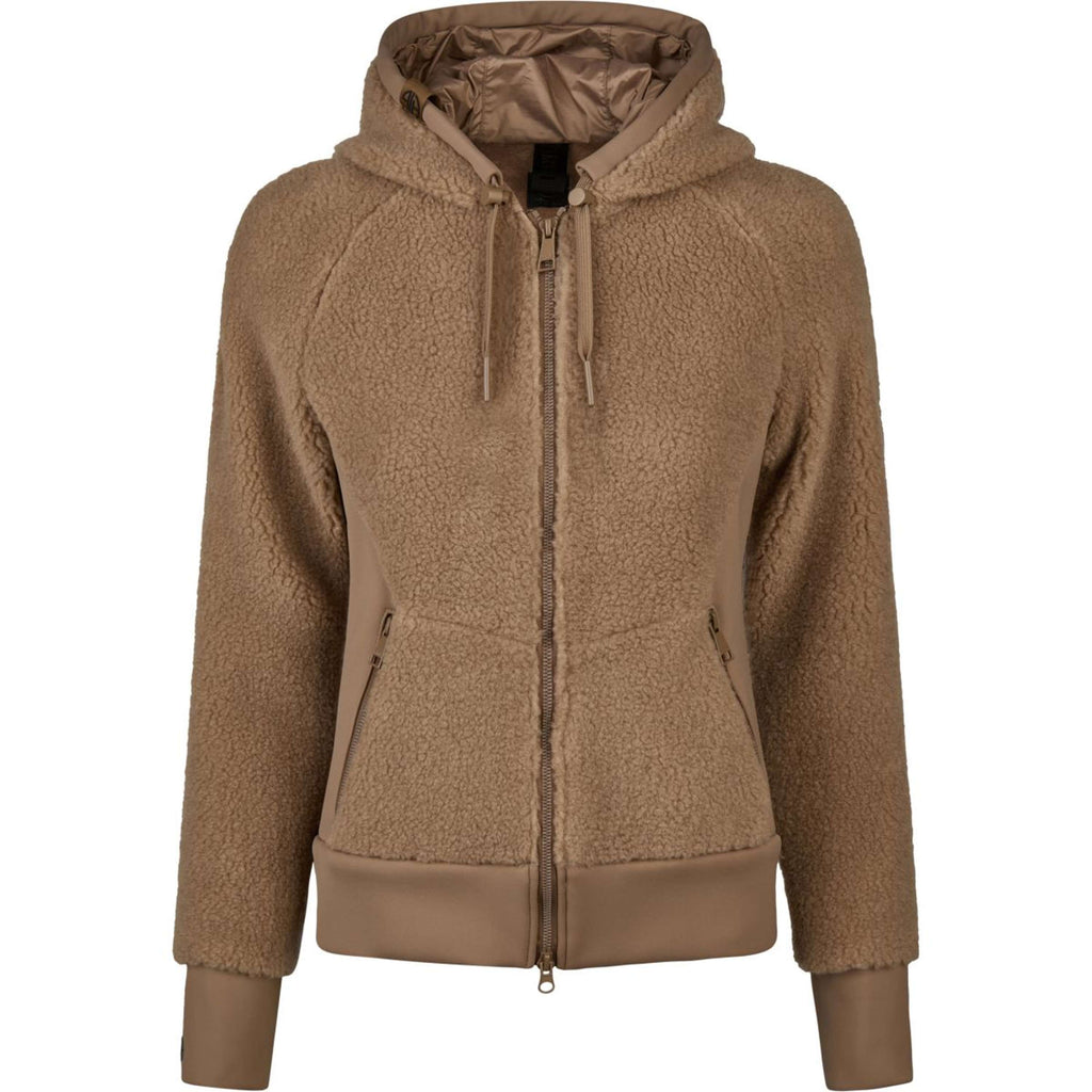 Pikeur Felpa con cappuccio e zip Teddyfleece Athleisure AW26 Toffee Beige