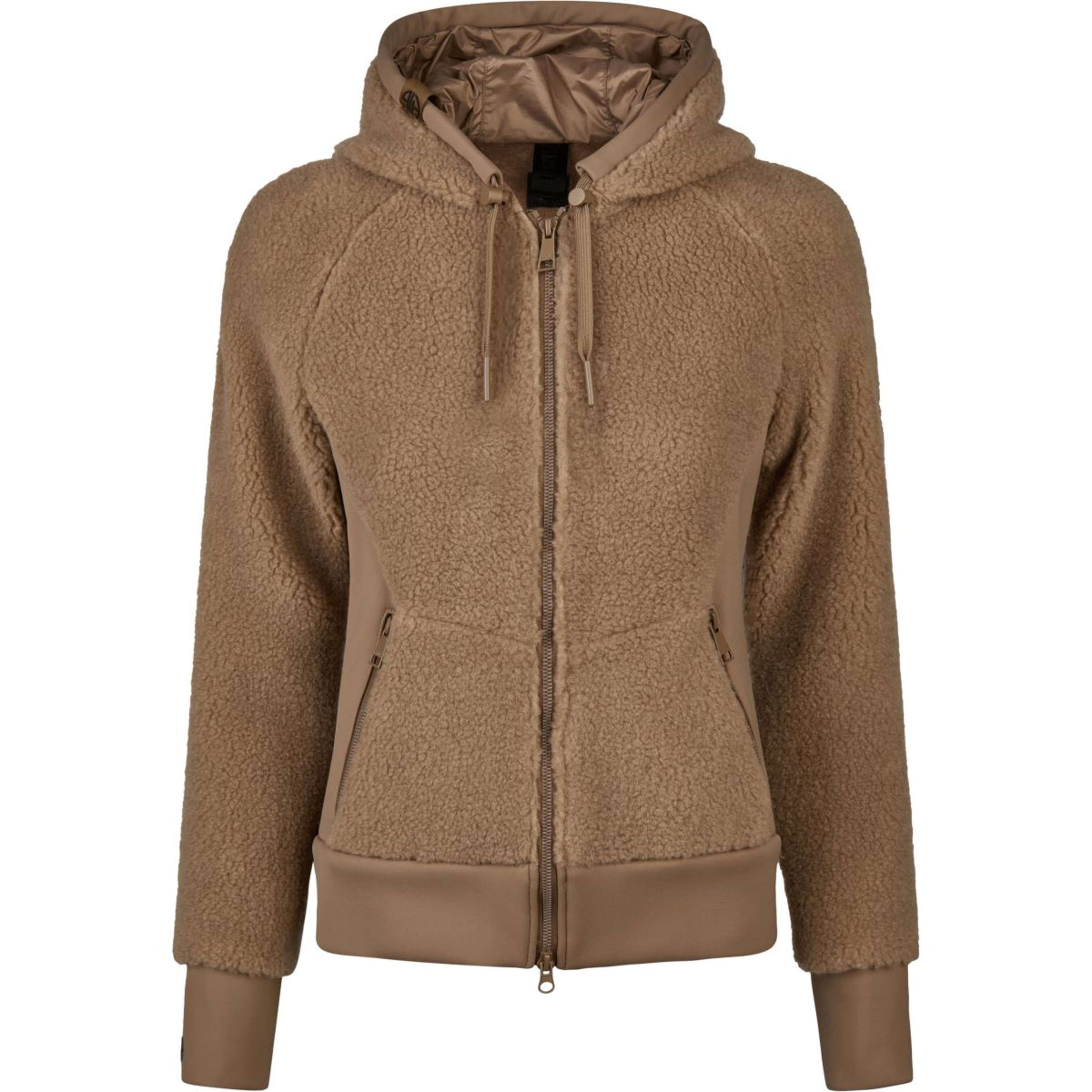 Pikeur Felpa con cappuccio e zip Teddyfleece Athleisure AW26 Toffee Beige