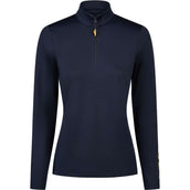 Pikeur Maglia Zip Athleisure AW26 Maniche Lunghe Navy Blue