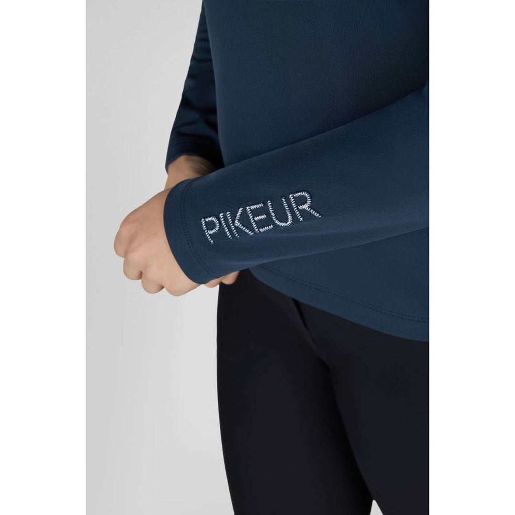 Pikeur Maglia Zip Athleisure AW26 Maniche Lunghe Navy Blue