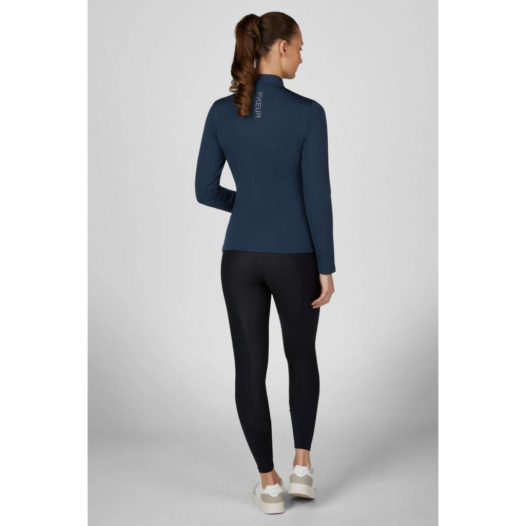 Pikeur Maglia Zip Athleisure AW26 Maniche Lunghe Navy Blue