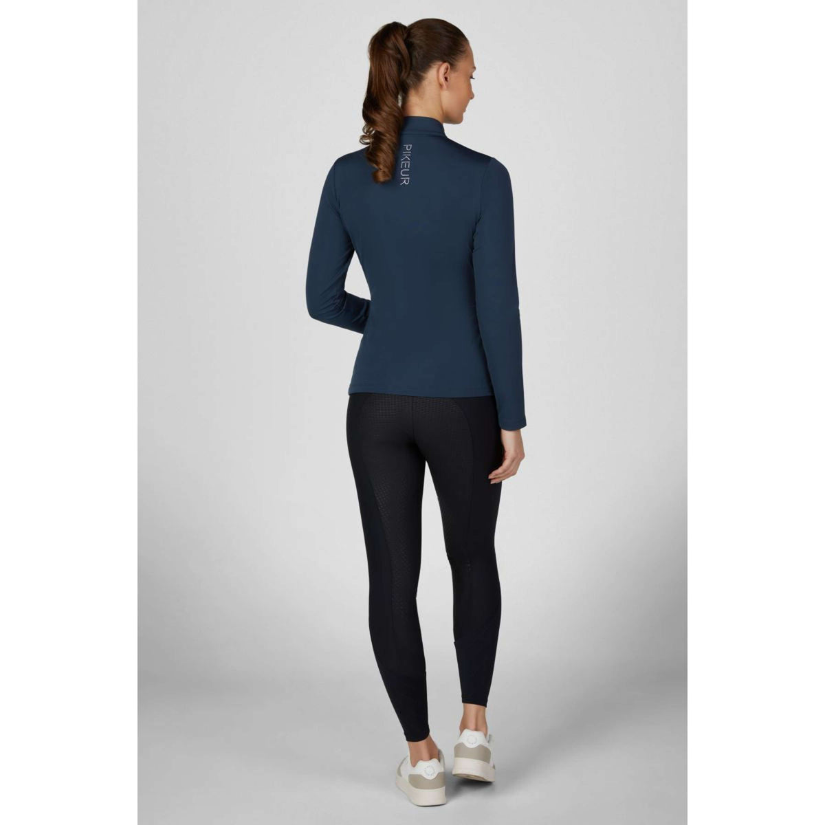 Pikeur Maglia Zip Athleisure AW26 Maniche Lunghe Navy Blue