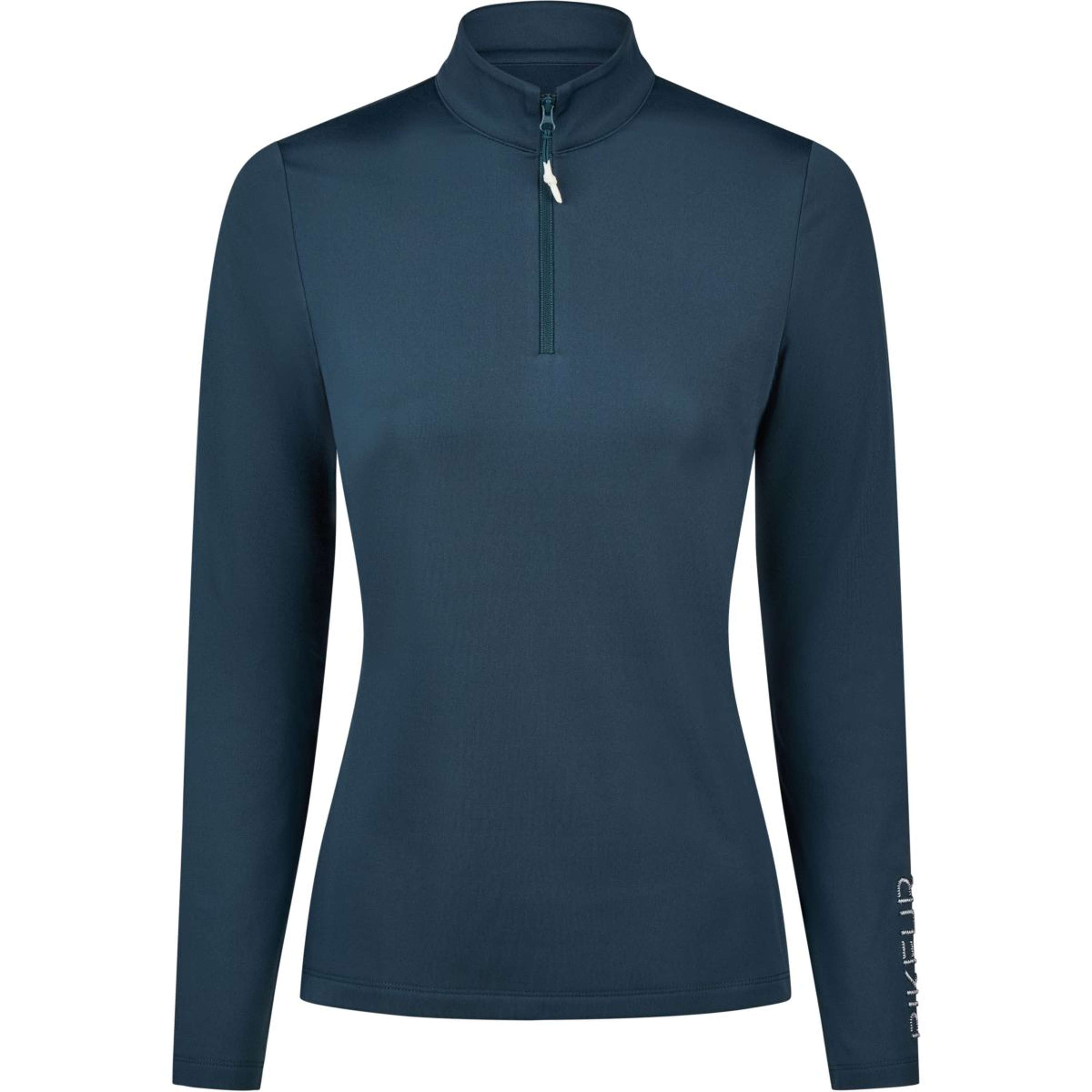 Pikeur Maglia Zip Athleisure AW26 Maniche Lunghe Pine Green