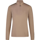 Pikeur Maglia Zip Athleisure AW26 Maniche Lunghe Mocha Cream