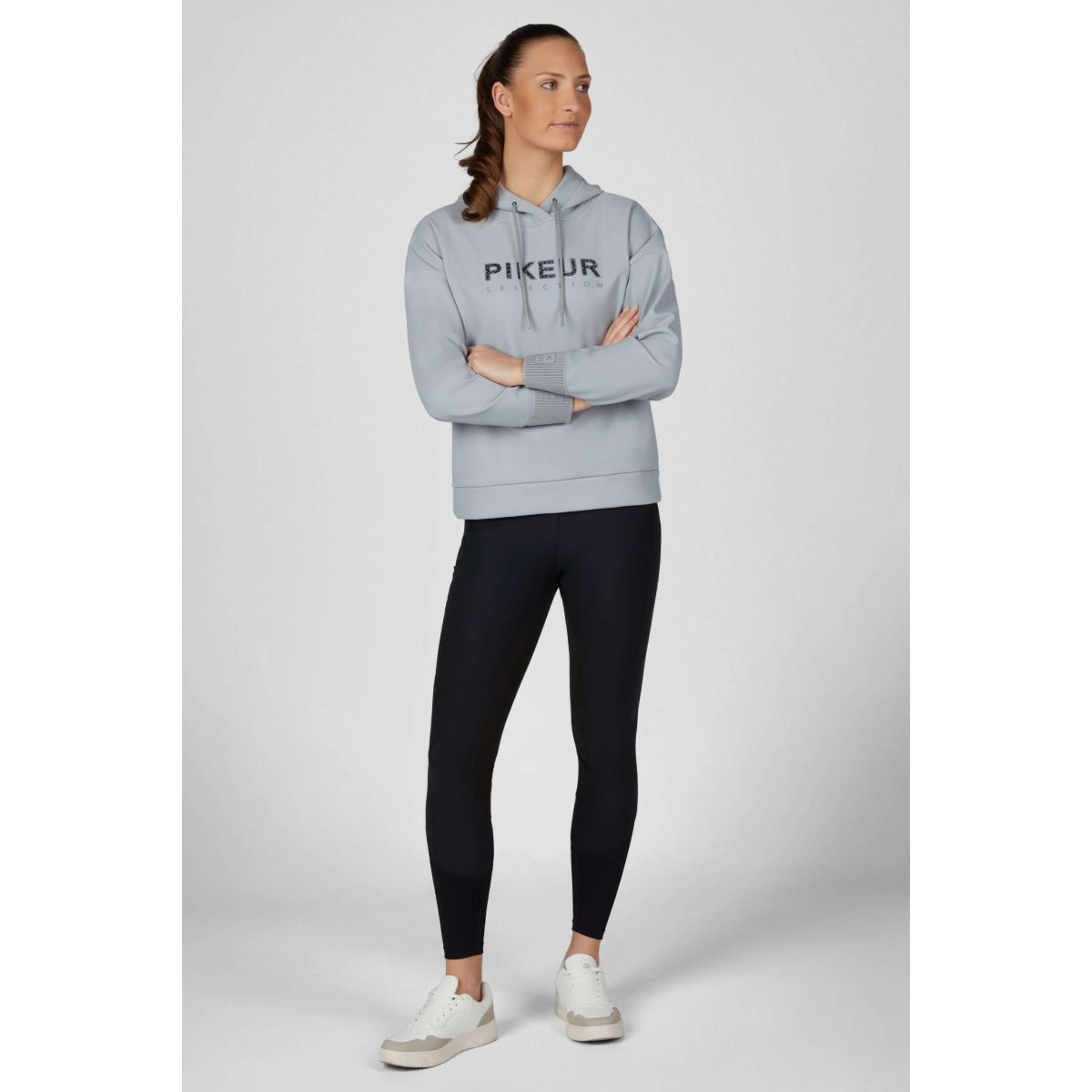 Pikeur Felpa con cappuccio PlushLuxe Selection AW26 Dusty Blue