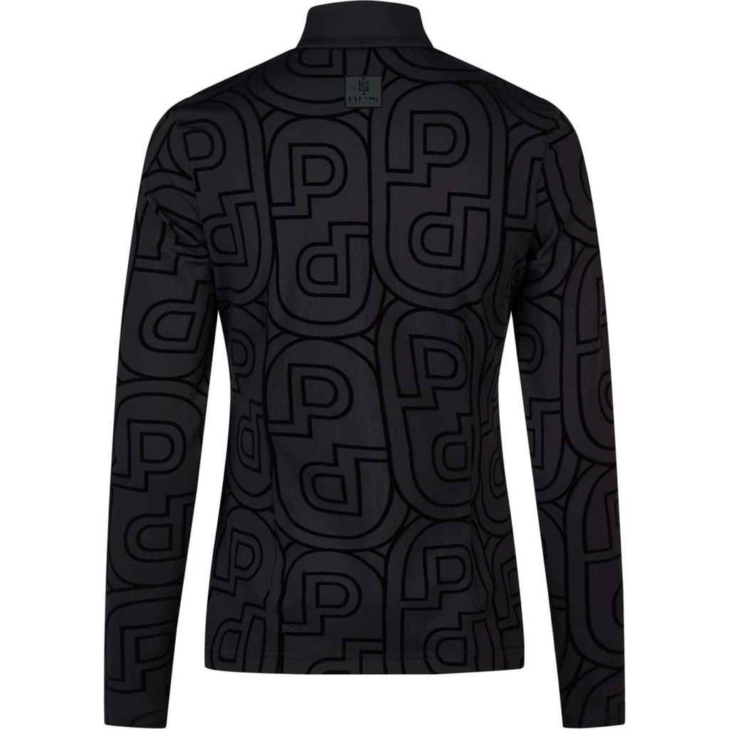 Pikeur Maglia Zip Print Selection AW26 Maniche Lunghe Nero