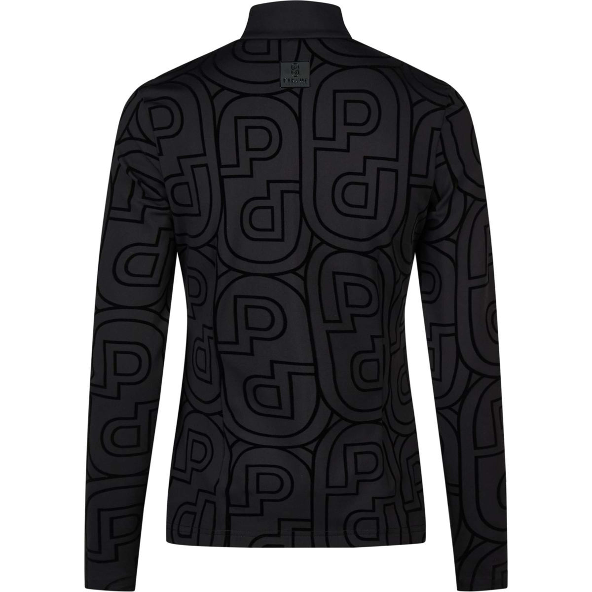 Pikeur Maglia Zip Print Selection AW26 Maniche Lunghe Nero