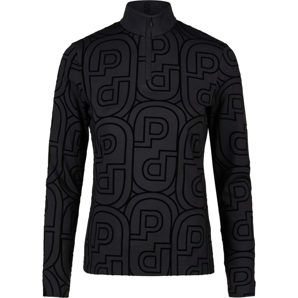 Pikeur Maglia Zip Print Selection AW26 Maniche Lunghe Nero