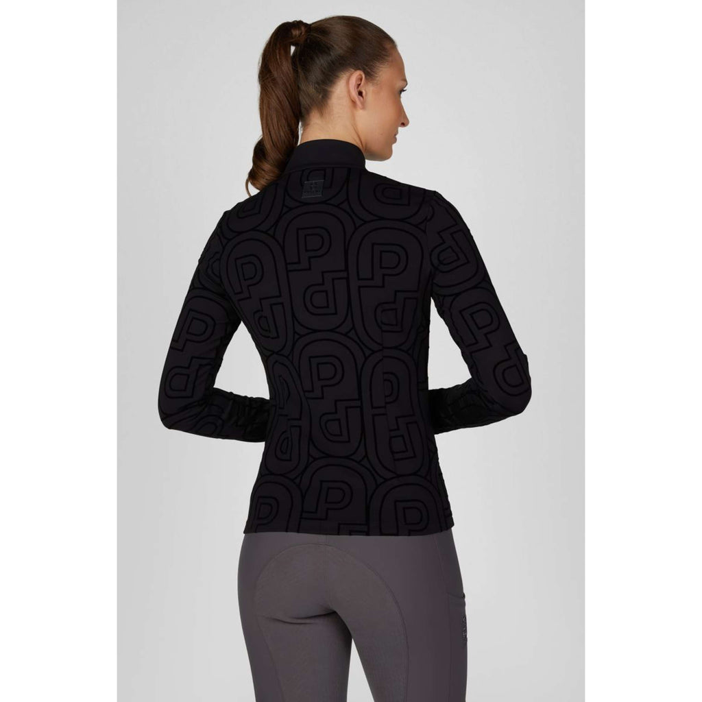 Pikeur Maglia Zip Print Selection AW26 Maniche Lunghe Nero