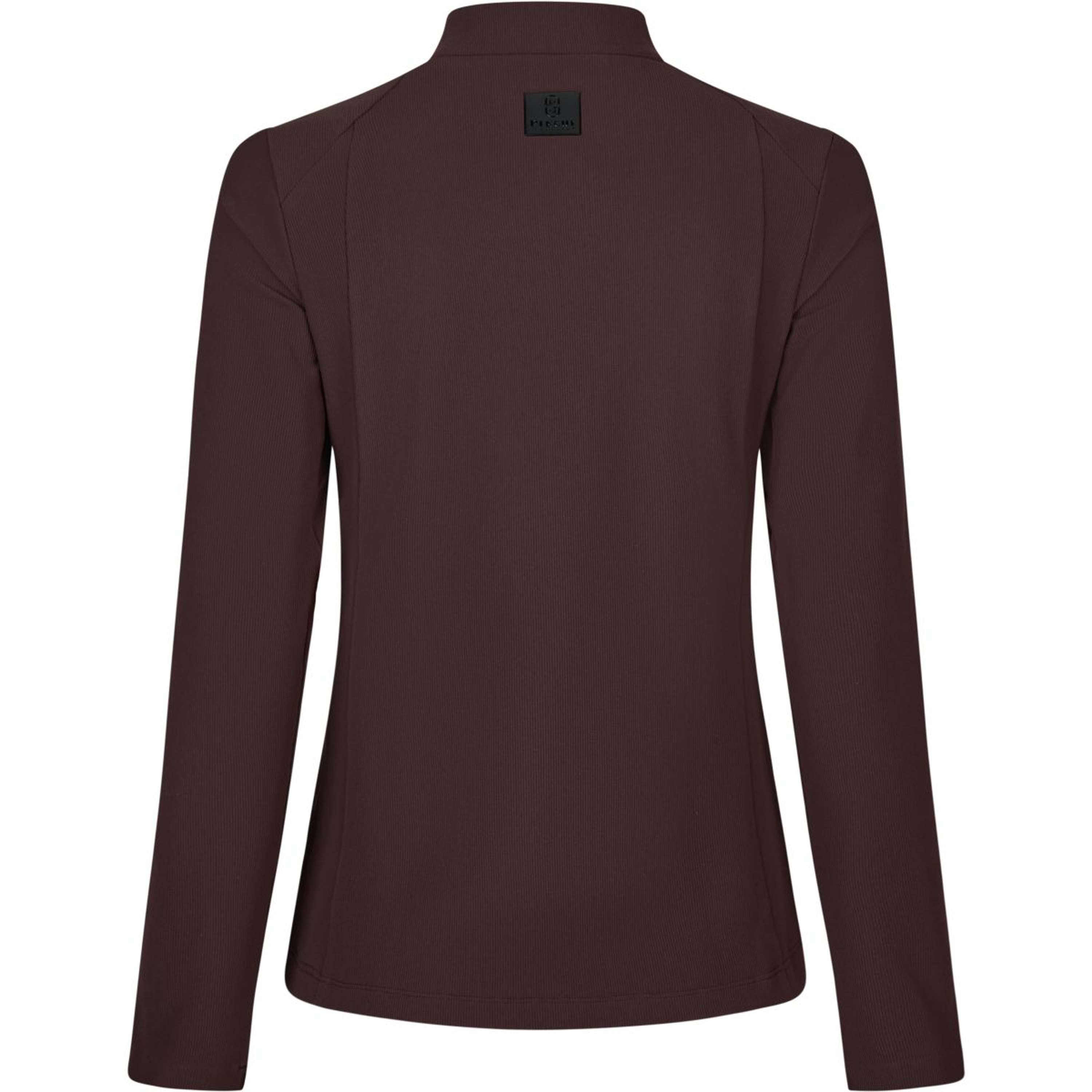 Pikeur Maglia Zip Rip Selection AW26 Maniche Lunghe Marrone Cioccolato