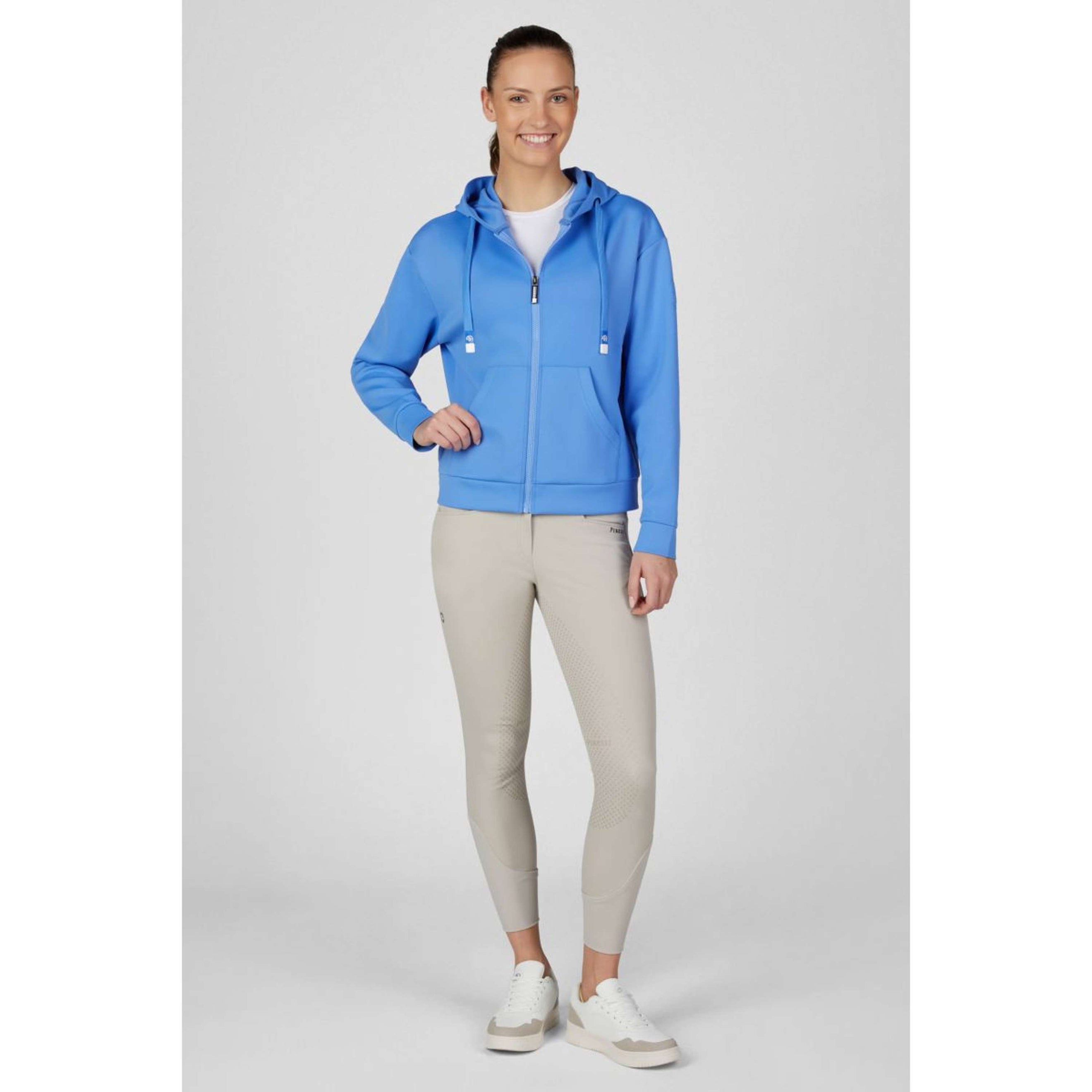 Pikeur Felpa con cappuccio e zip Athleisure AW26 Electric Blue Pikeur Felpa con cappuccio e zip Athleisure AW26 Electric Blue
