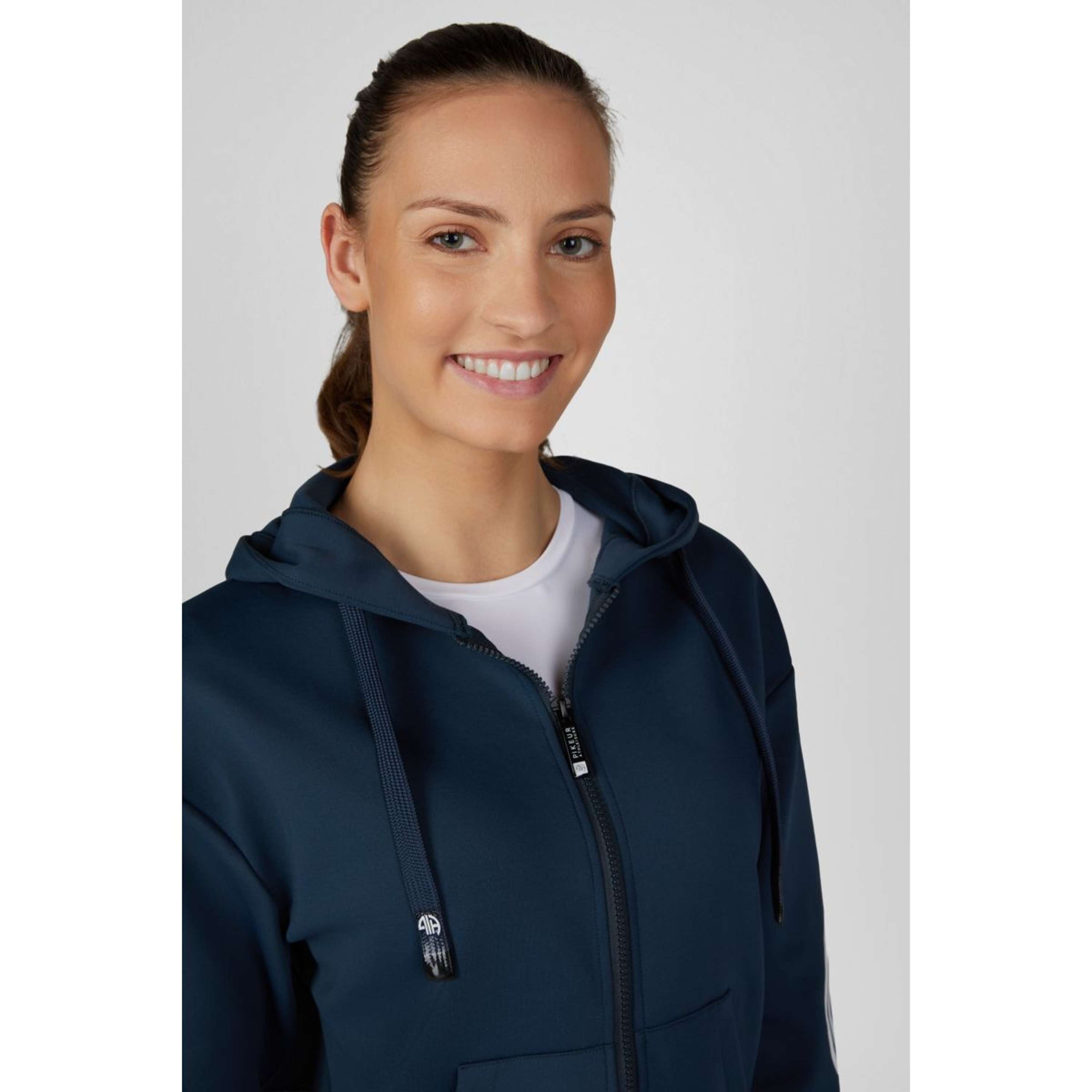 Pikeur Felpa con cappuccio e zip Athleisure AW26 Pine Green