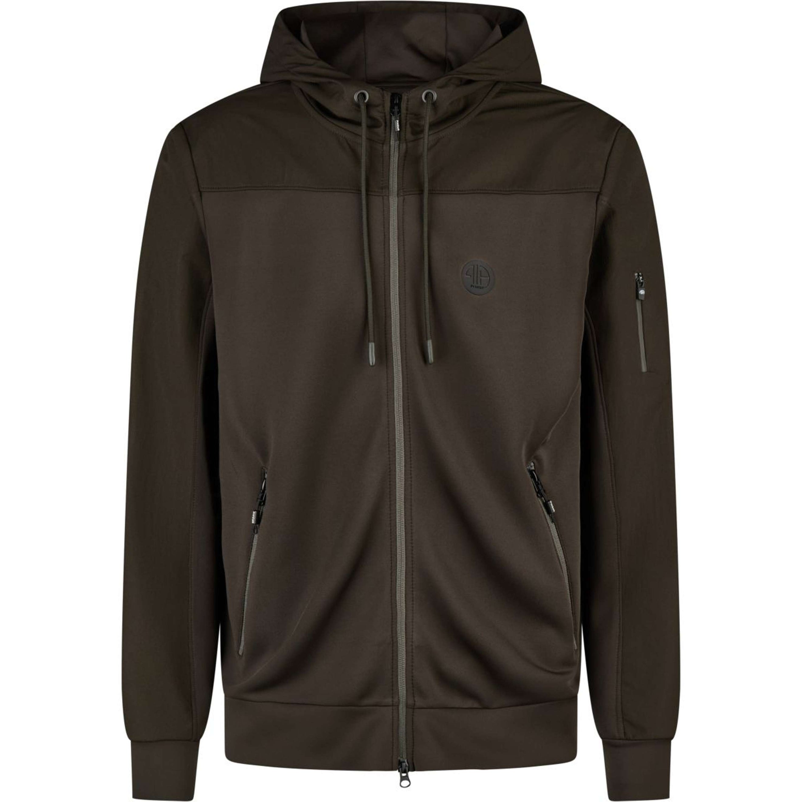Pikeur Felpa con cappuccio e zip Athleisure AW26 Uomini Verde Oliva