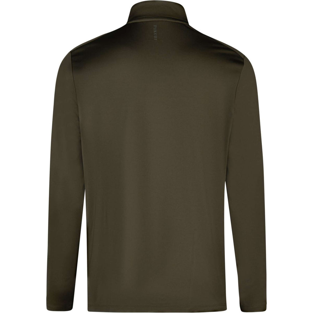 Pikeur Maglia Zip Athleisure AW26 Uomini Verde Oliva