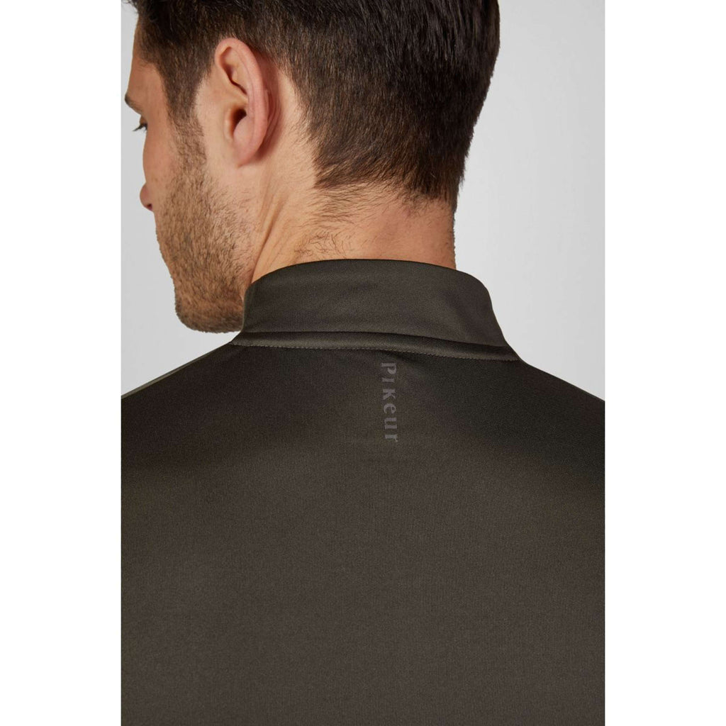 Pikeur Maglia Zip Athleisure AW26 Uomini Verde Oliva