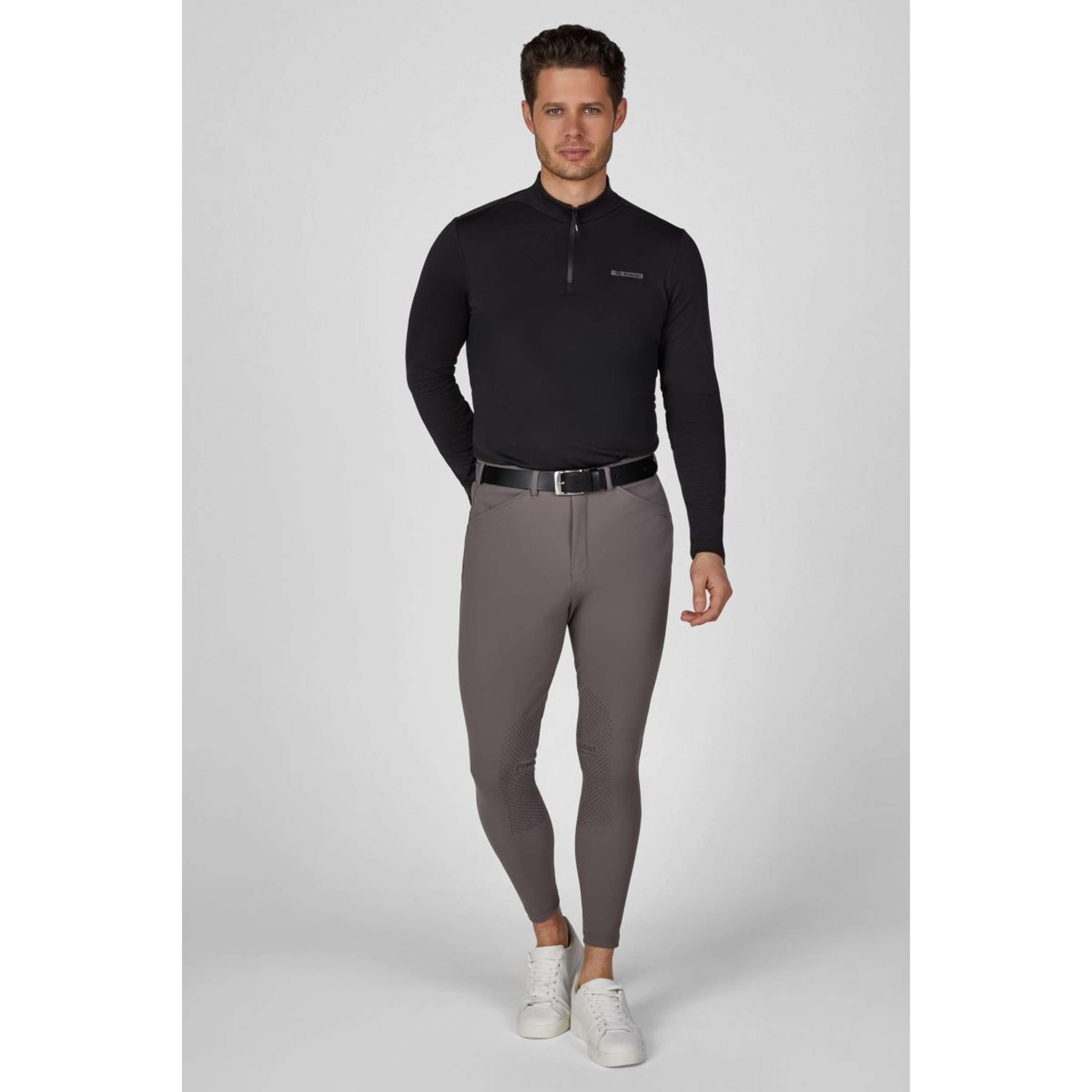 Pikeur Maglia Zip Athleisure AW26 Uomini Nero