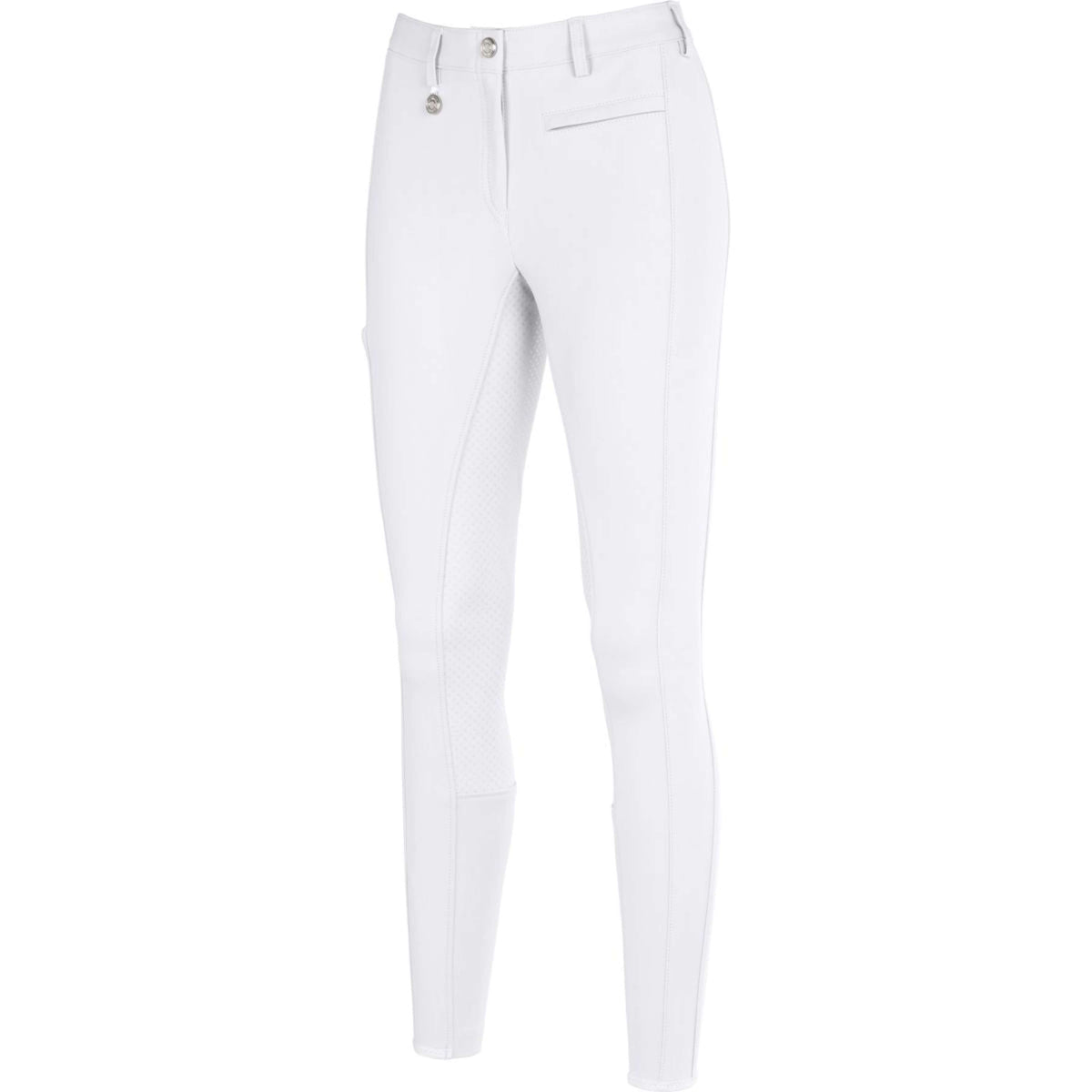Pikeur Pantaloni da Equitazione New Lugana Full Grip Midwaist Bianco