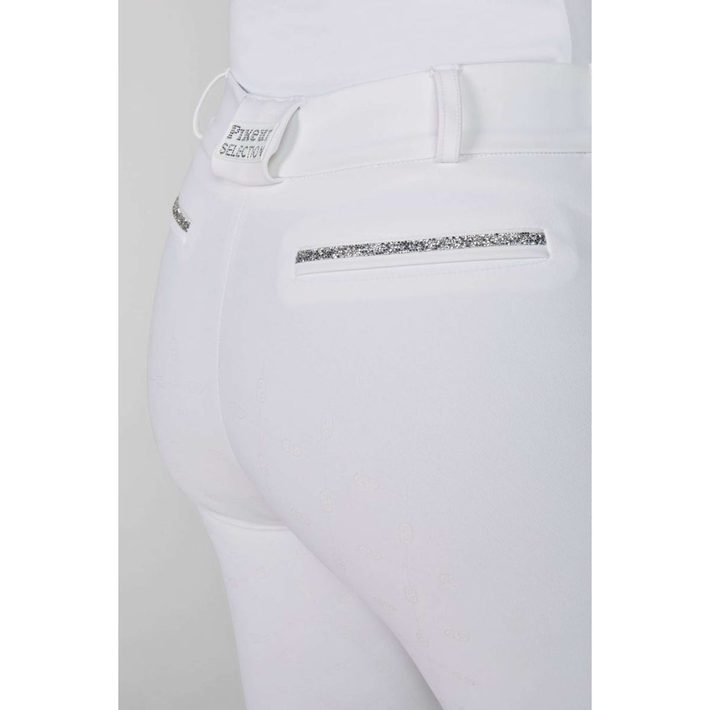 Pikeur Pantaloni da Equitazione Ceelina SD SS26 Full Grip Bianco