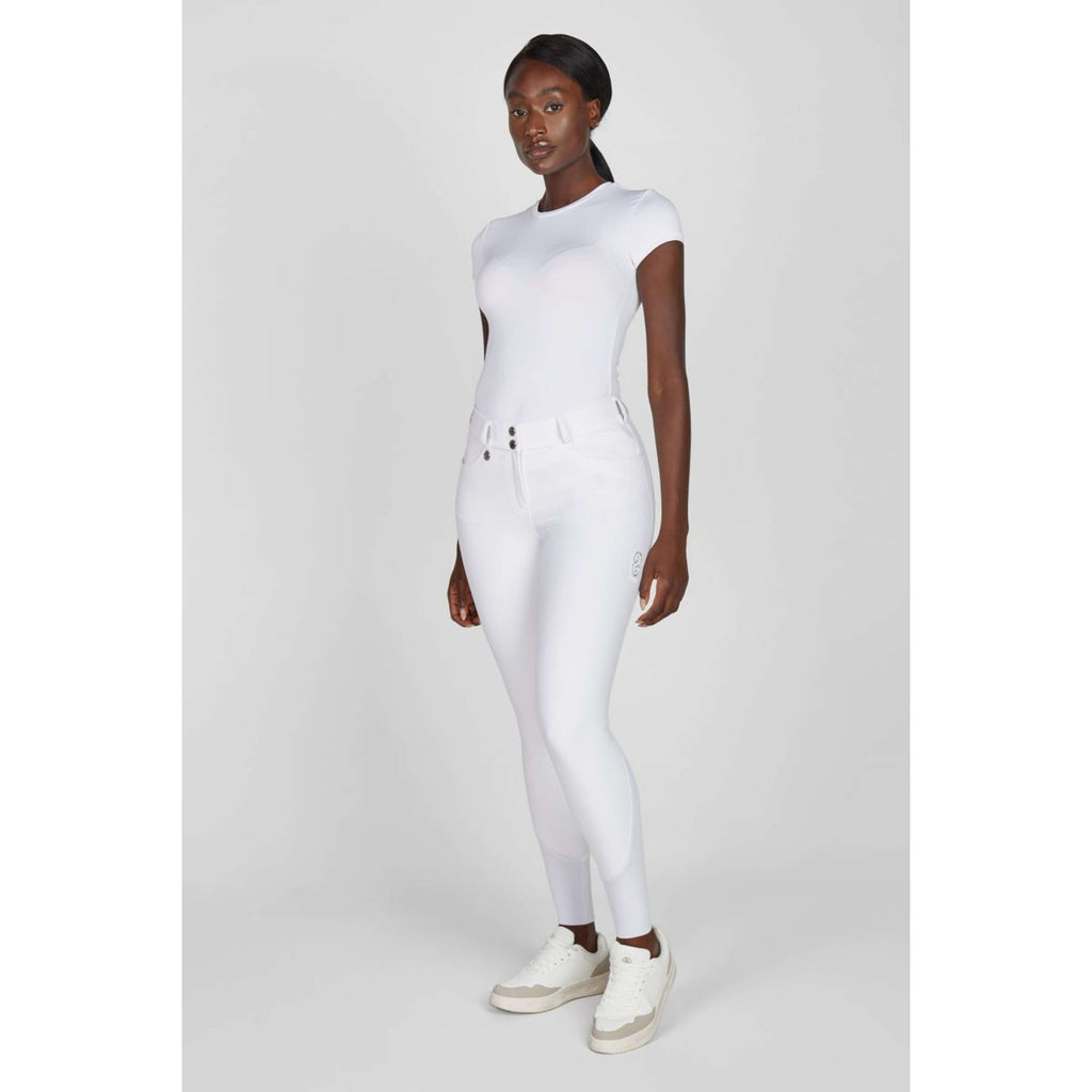 Pikeur Pantaloni da Equitazione Ceelina SD SS26 Full Grip Bianco