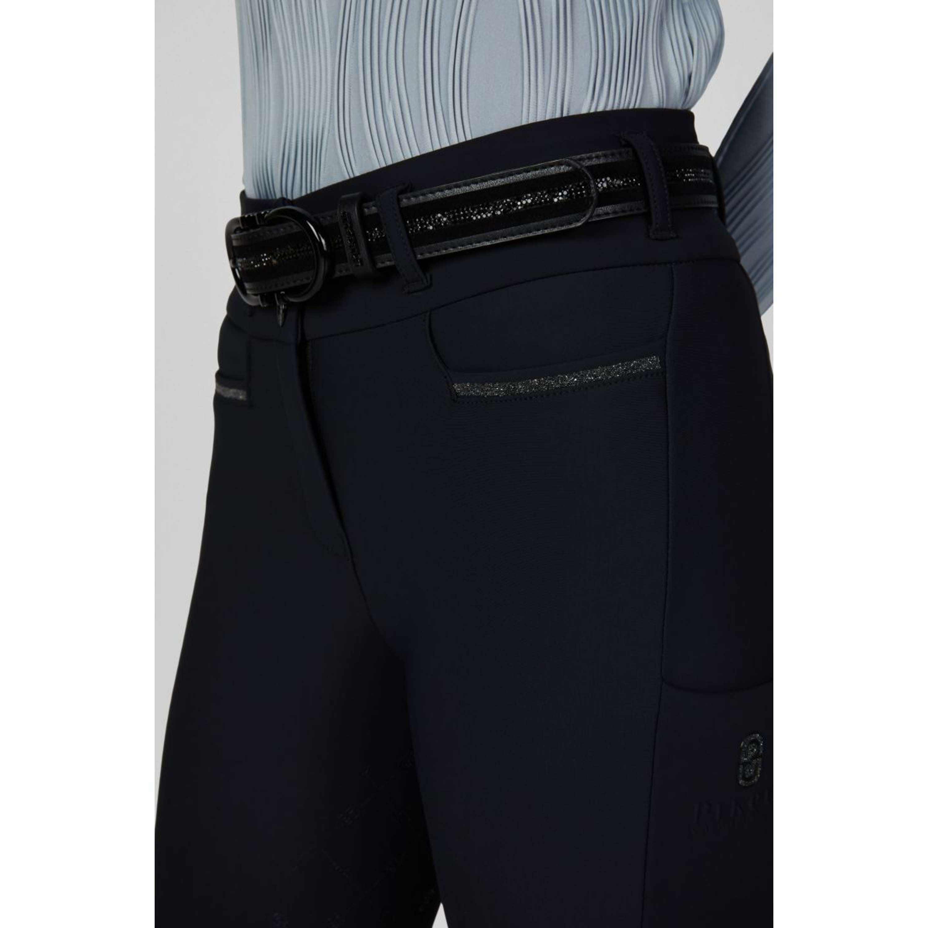 Pikeur Pantaloni da Equitazione Linnet GripTec SO Highwaist Full Grip Nightblue