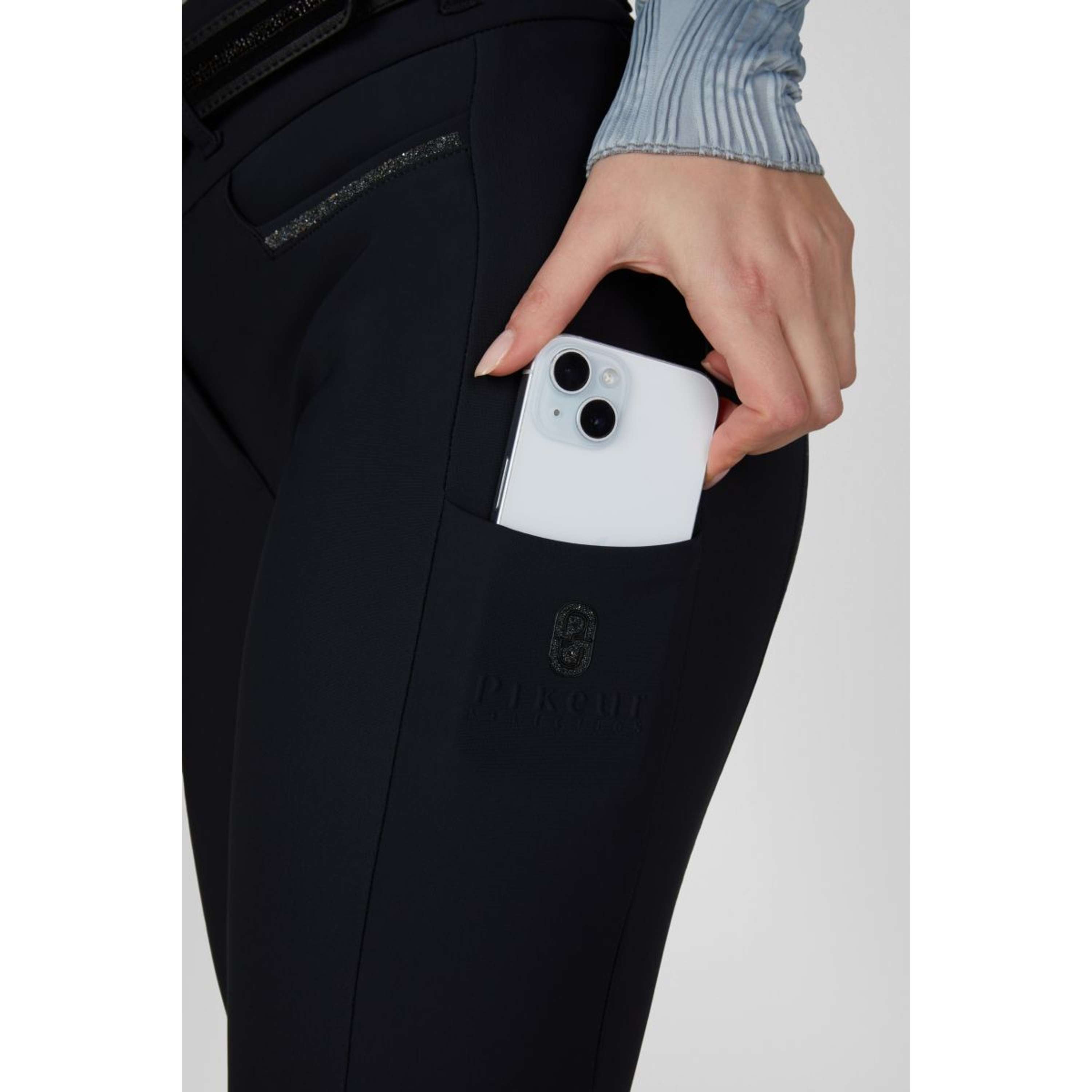 Pikeur Pantaloni da Equitazione Linnet GripTec SO Highwaist Full Grip Nightblue