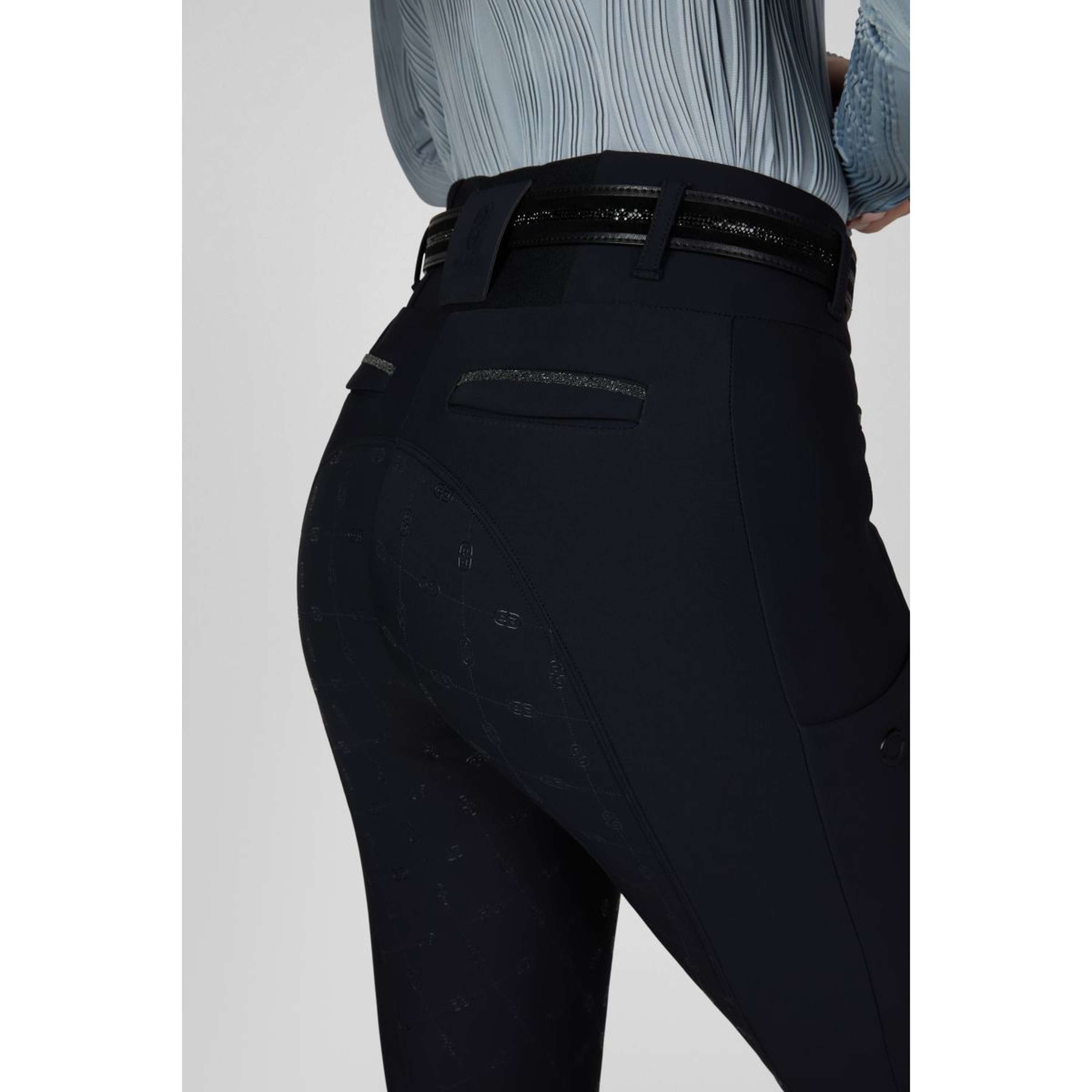 Pikeur Pantaloni da Equitazione Linnet GripTec SO Highwaist Full Grip Nightblue