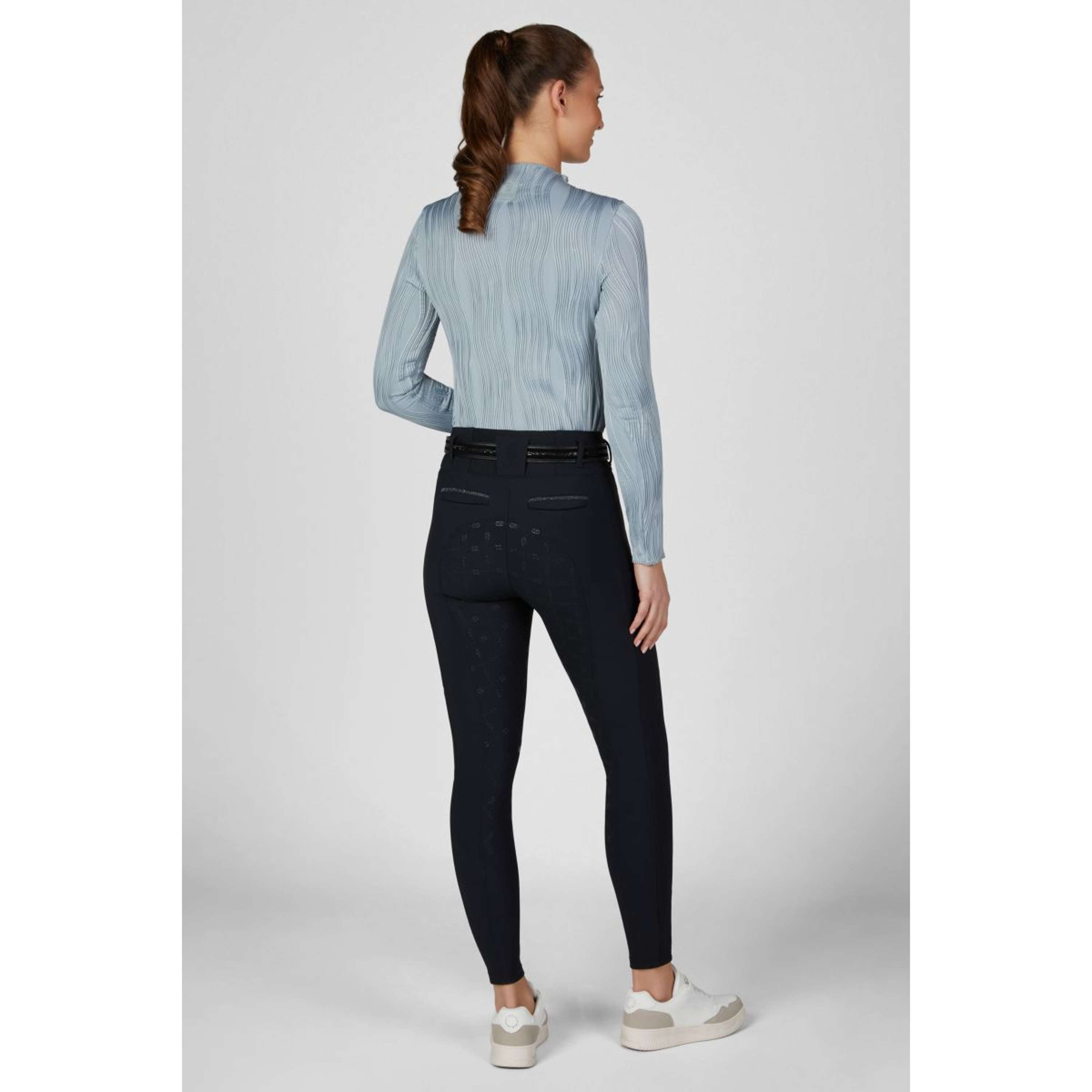 Pikeur Pantaloni da Equitazione Linnet GripTec SO Highwaist Full Grip Nightblue