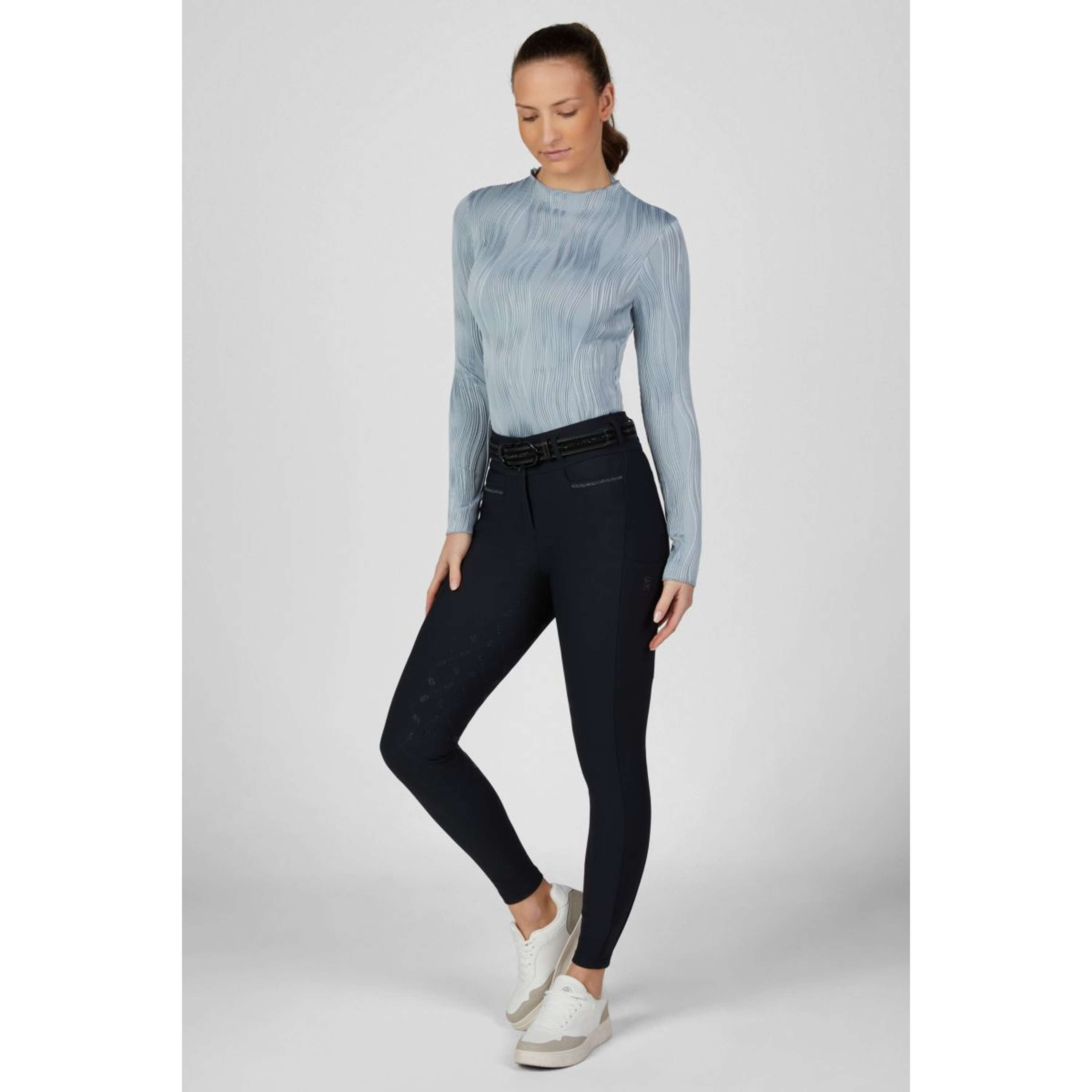 Pikeur Pantaloni da Equitazione Linnet GripTec SO Highwaist Full Grip Nightblue
