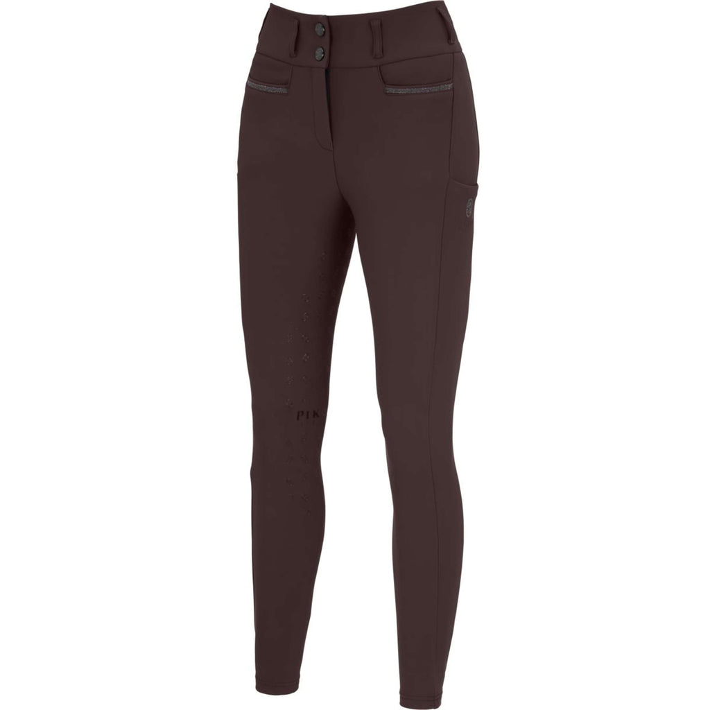 Pikeur Pantaloni da Equitazione Linnet GripTec SO Highwaist Full Grip Marrone Cioccolato