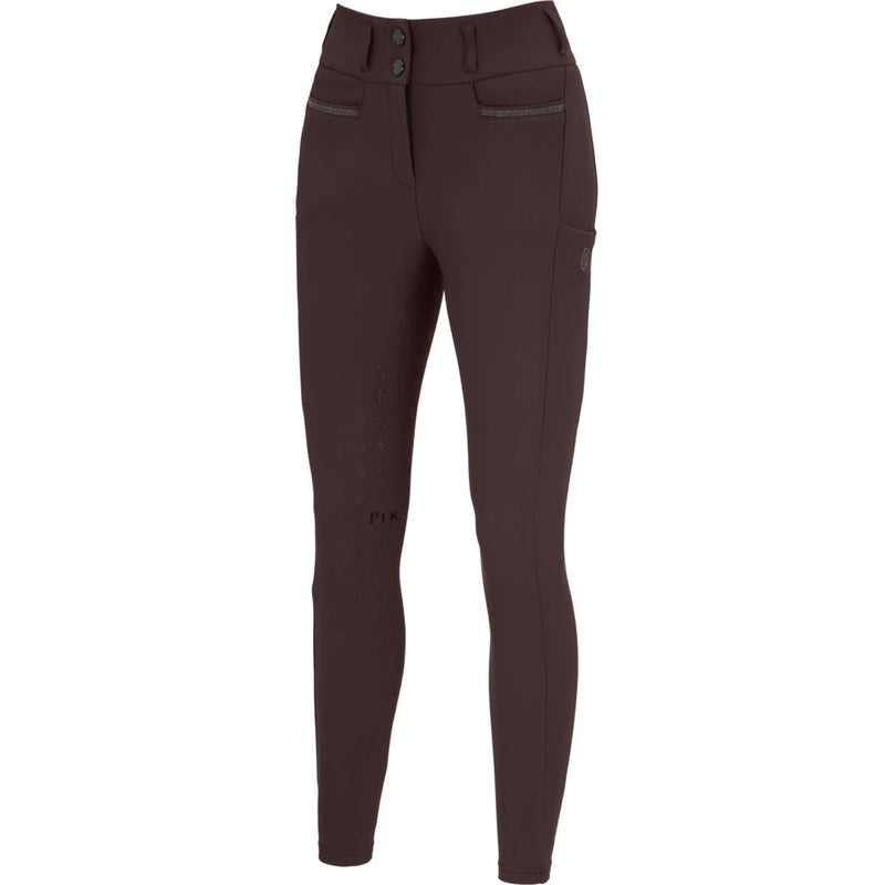 Pikeur Pantaloni da Equitazione Linnet GripTec SO Highwaist Full Grip Marrone Cioccolato