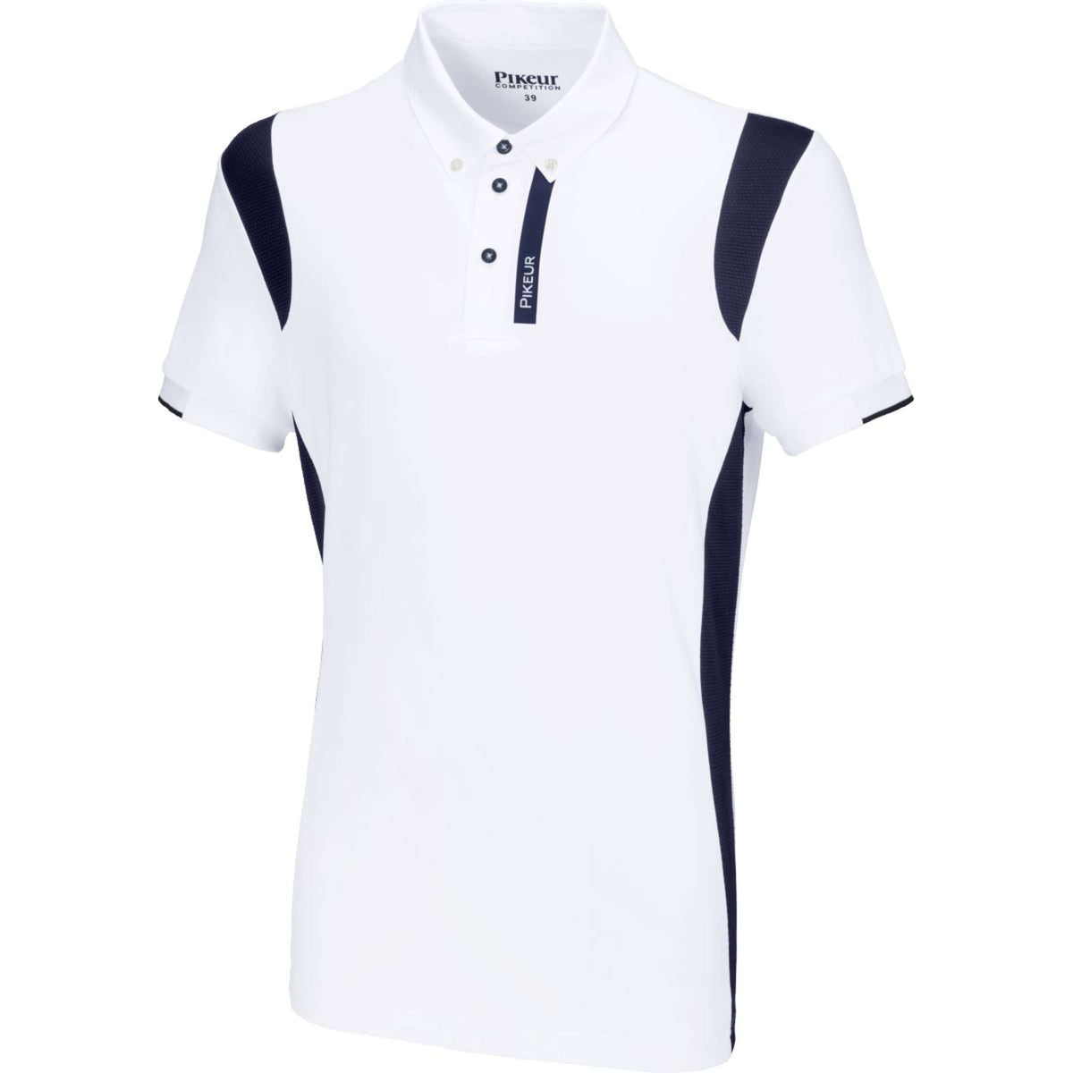 Pikeur Maglietta da Competizione Bianco/maglia blu scuro