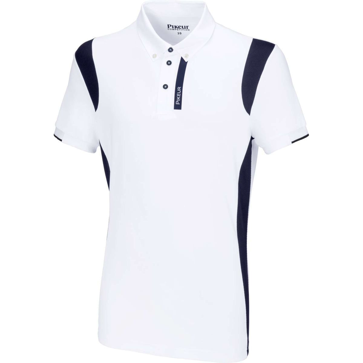 Pikeur Maglietta da Competizione Bianco/maglia blu scuro