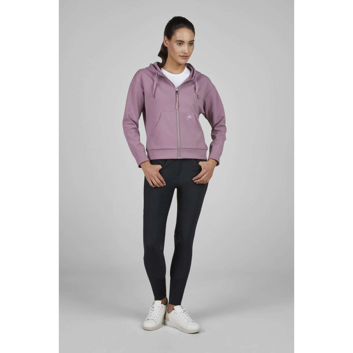 Pikeur Felpa con cappuccio e zip Athleisure AW25 Berry Blush