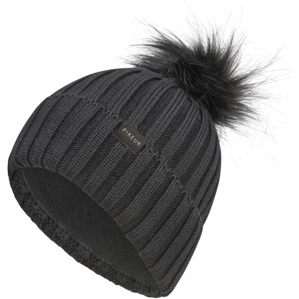 Pikeur Beanie Pompom Sports AW25 Nero