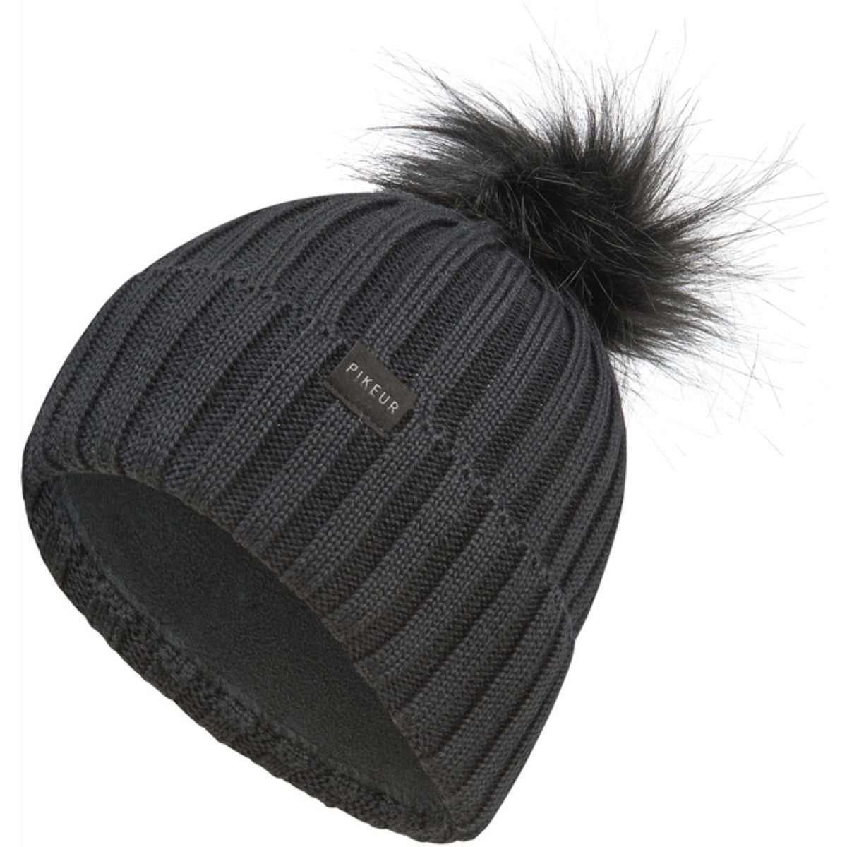 Pikeur Beanie Pompom Sports AW25 Nero