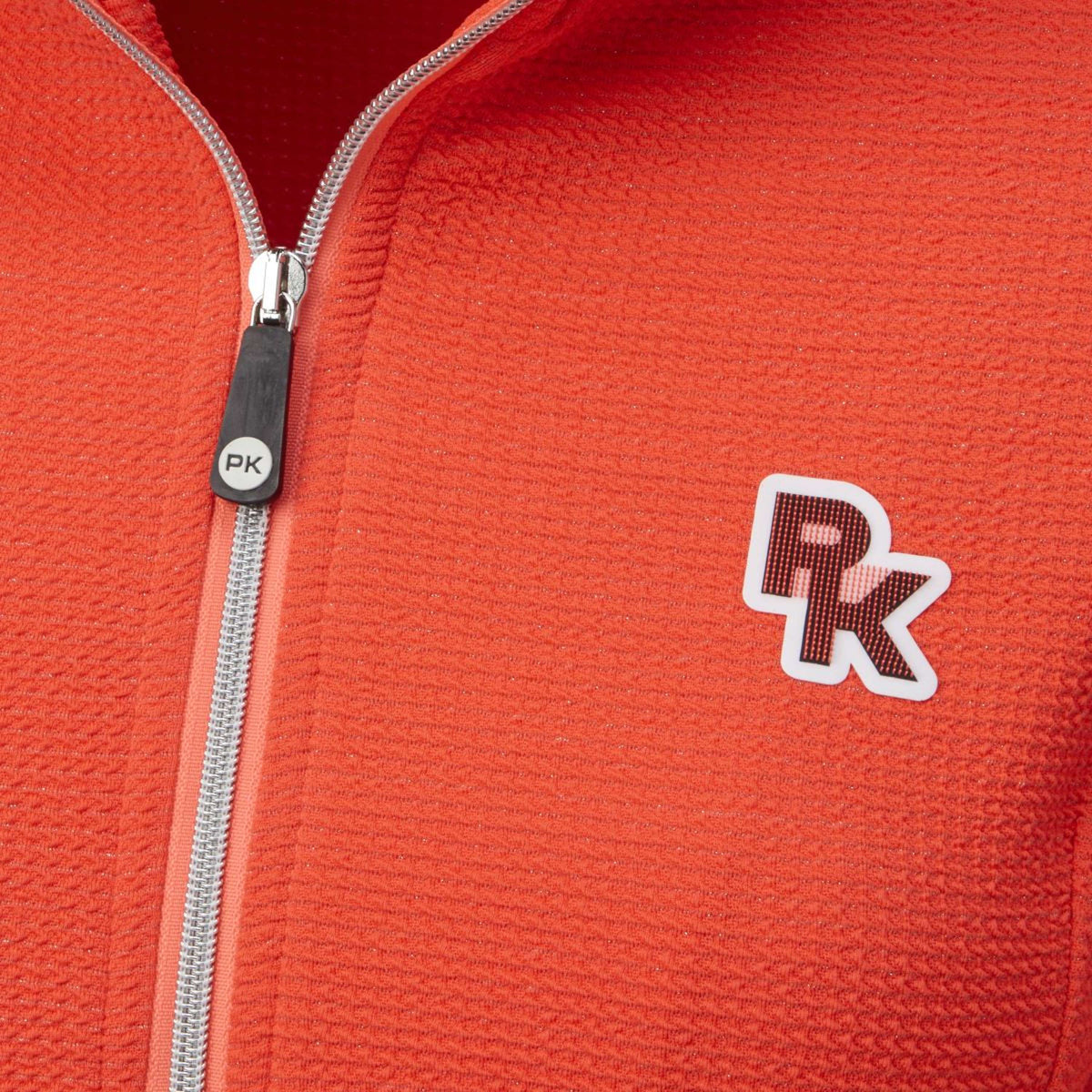 PK International Felpa con cappuccio e zip Arezzo Fluo Coral